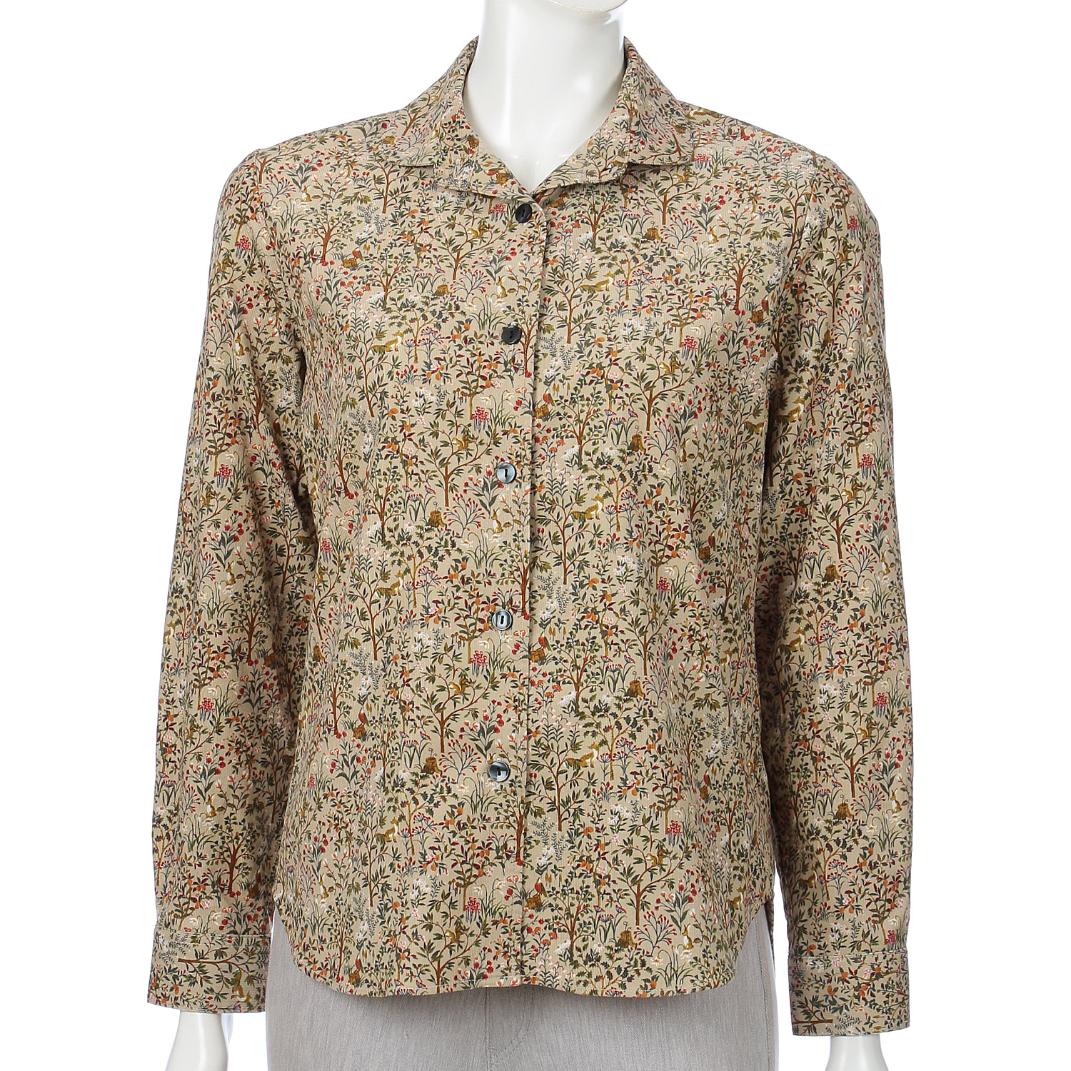 コール天プリントシャツ - 画像1