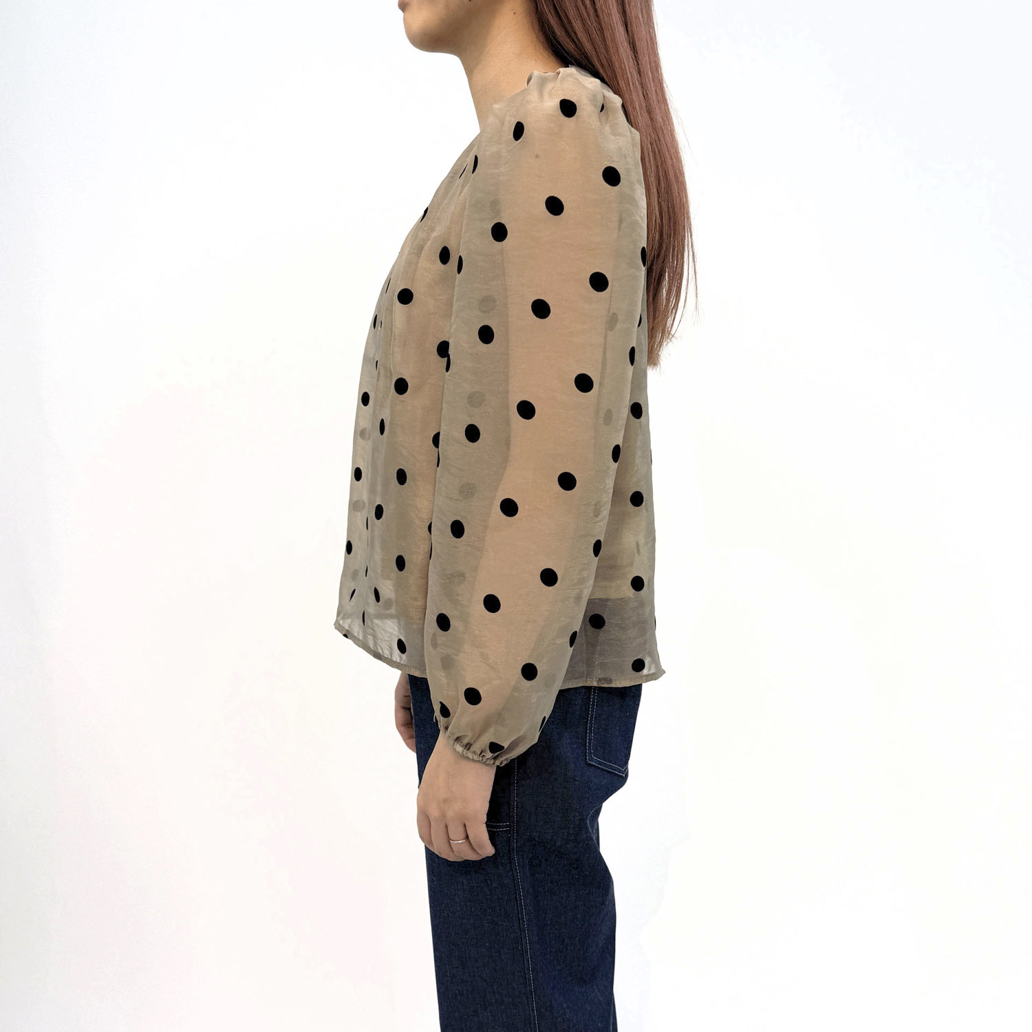 フロッキードットプルオーバー - 画像3