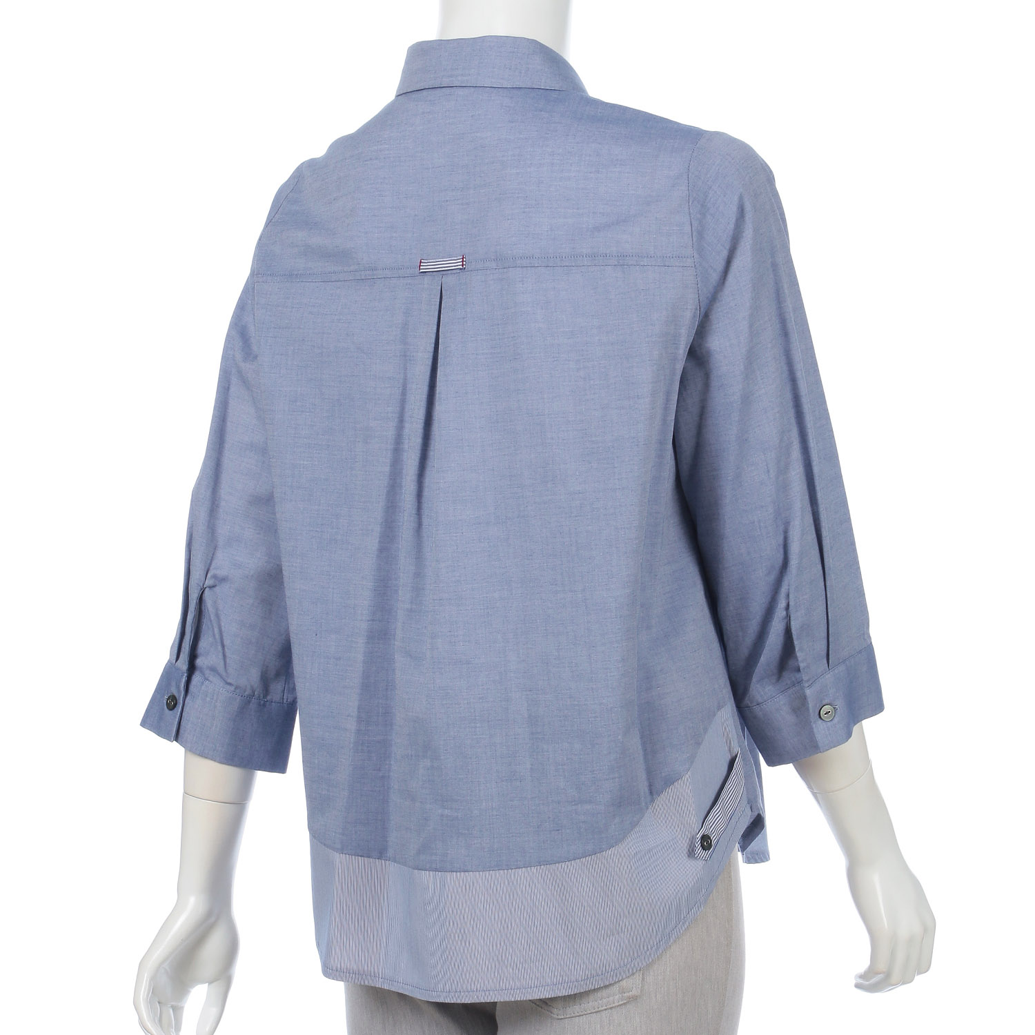 ダンガリー配色ブラウス - 画像3