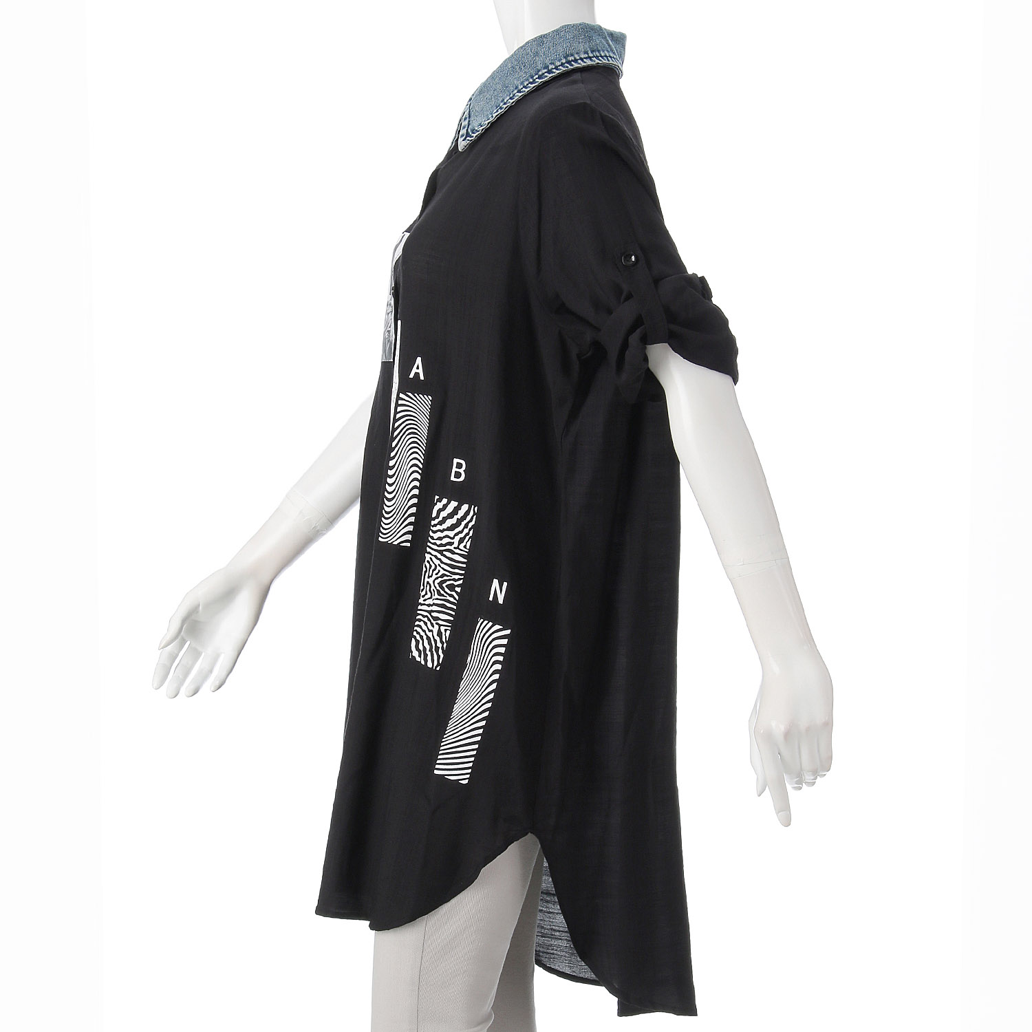 デニムカラーブラウス - 画像3