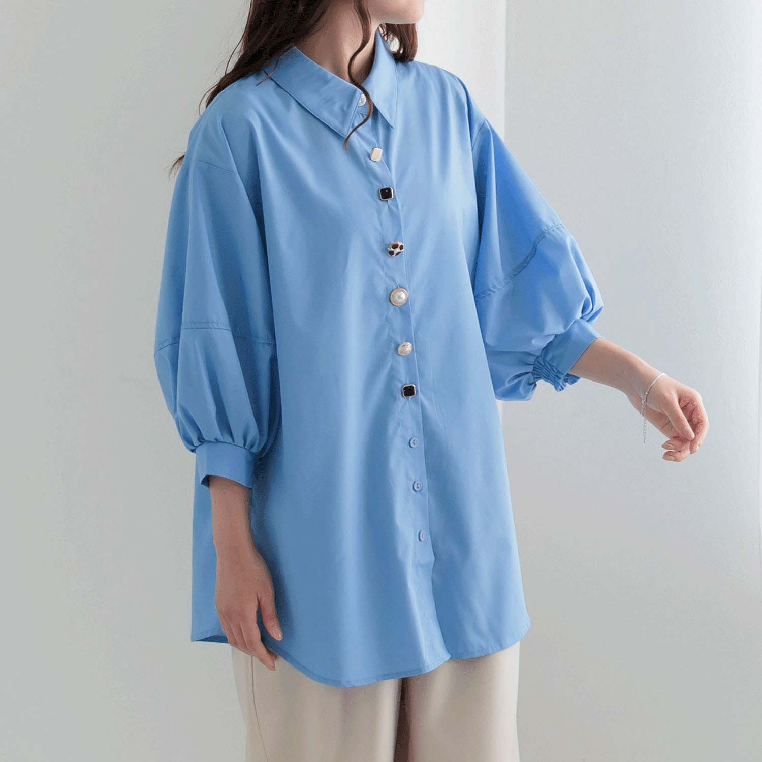 【my life】多釦ブラウス - 画像6