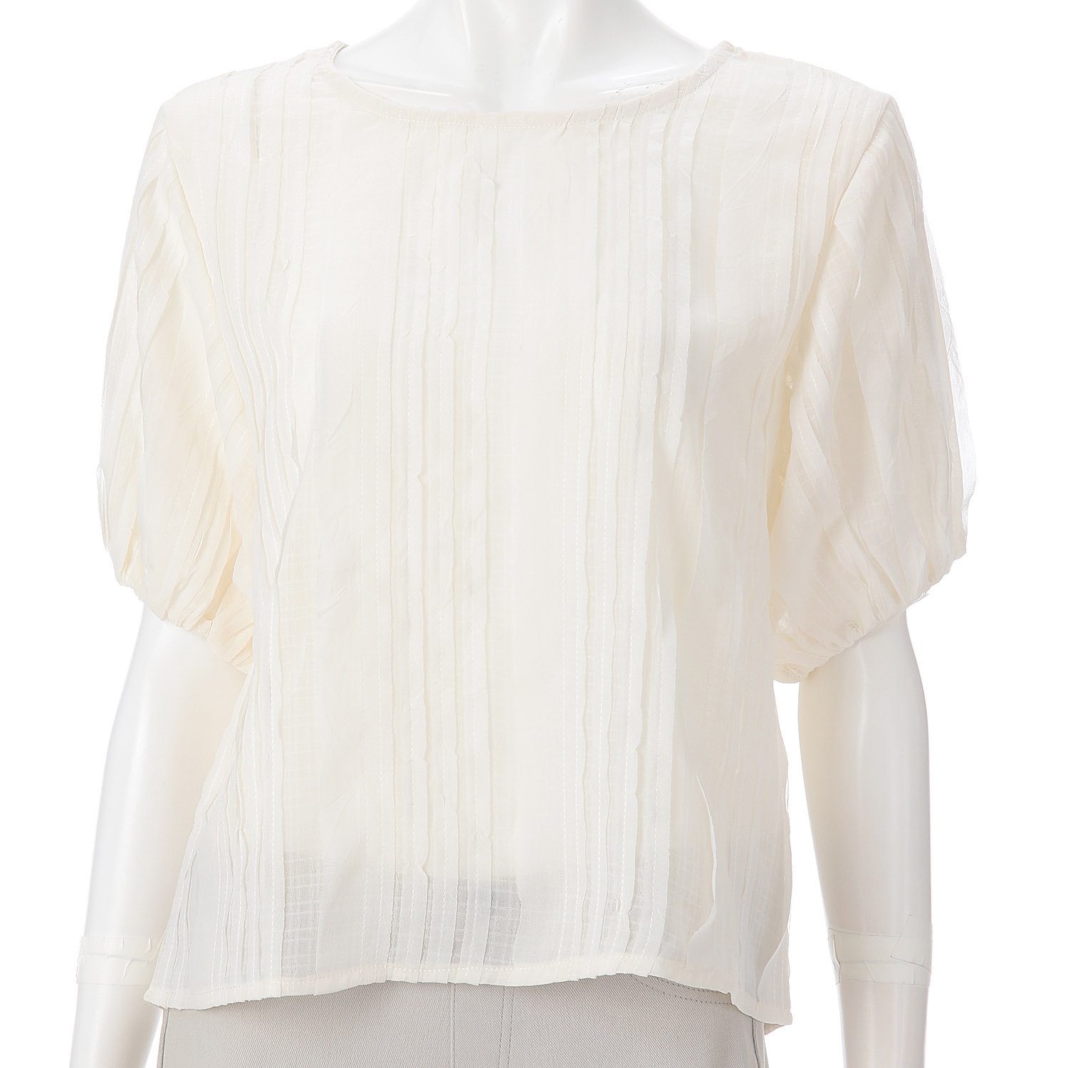 【my life】パフスリーブ半袖ブラウス - 画像3