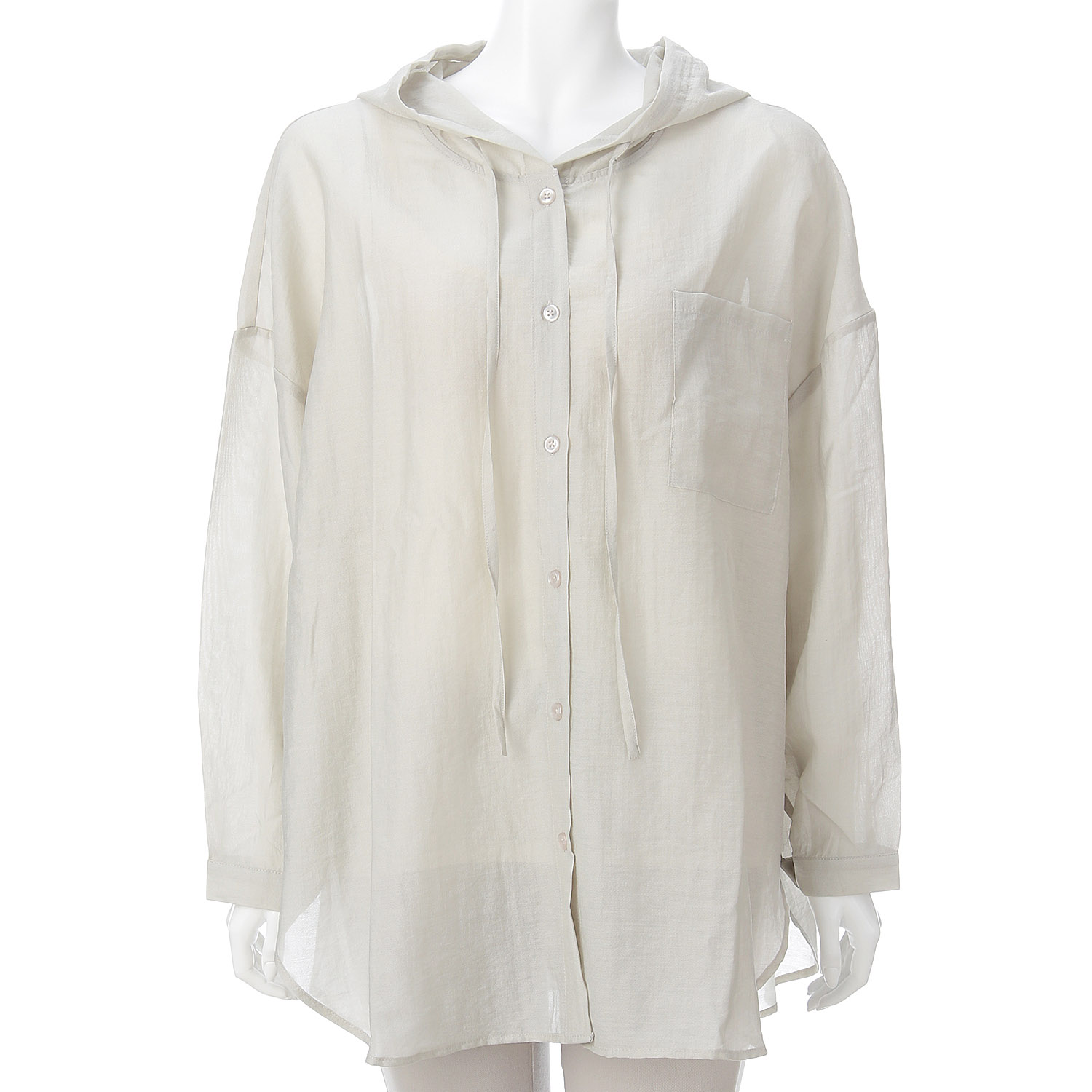 フード付きビッグシャツ - 画像6