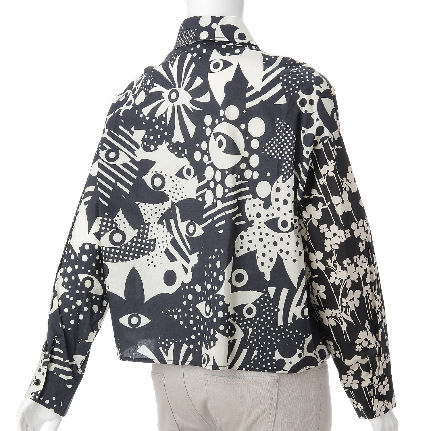 プリント切替ブラウス - 画像3