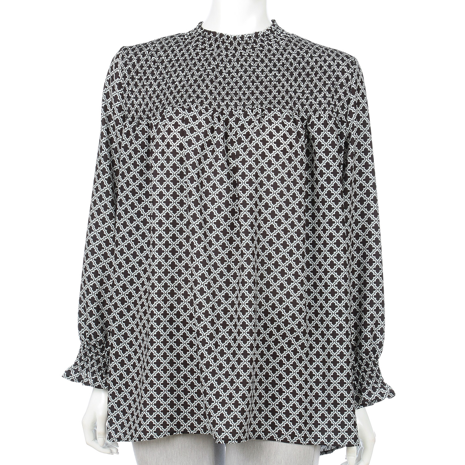 ジョーゼットプリントシャーリングチュニック - 画像2