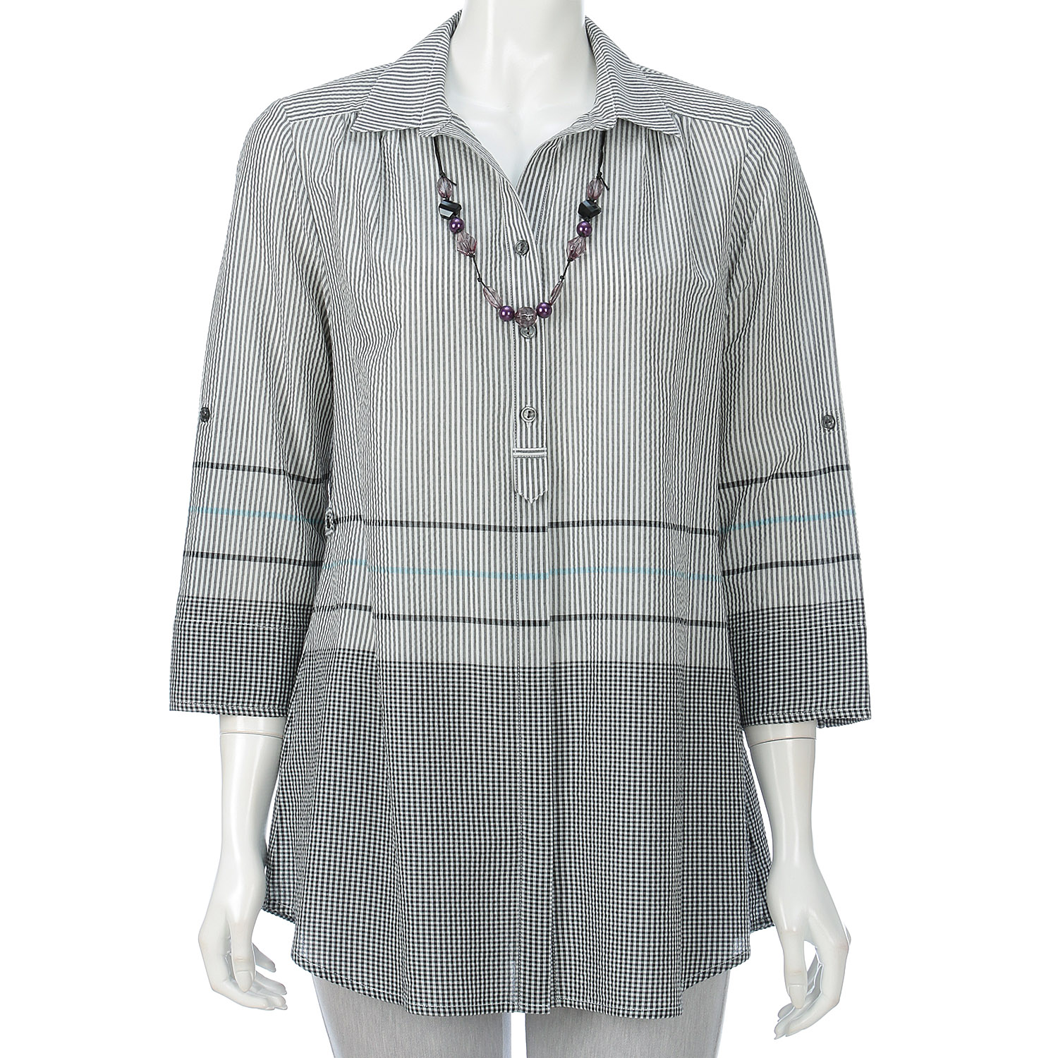 UVパネル柄ネックレス付きチュニック - 画像14