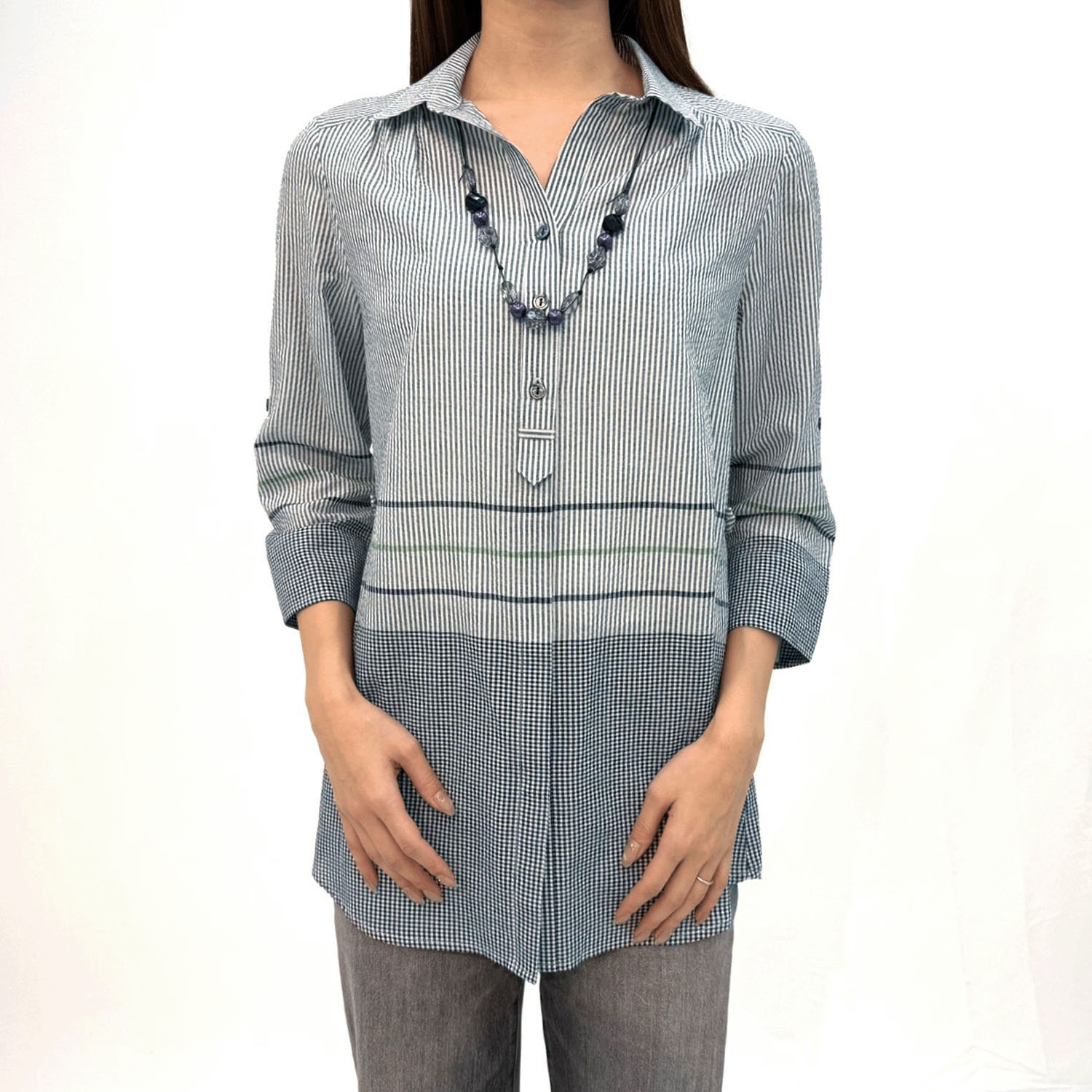 UVパネル柄ネックレス付きチュニック - 画像16