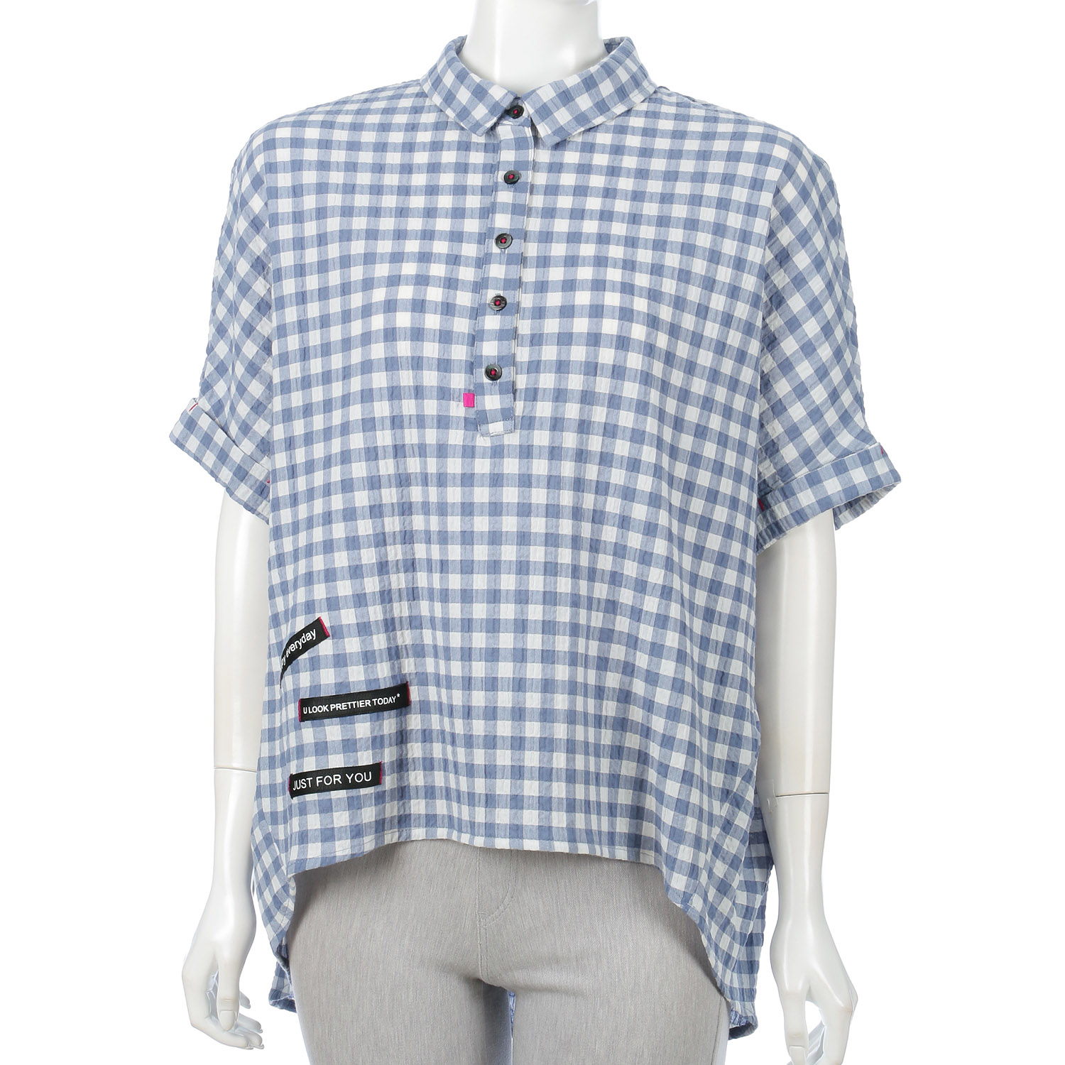 ギンガムブラウス - 画像4