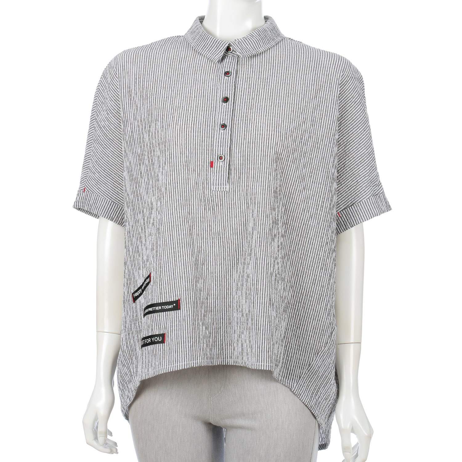 ストライプブラウス - 画像2