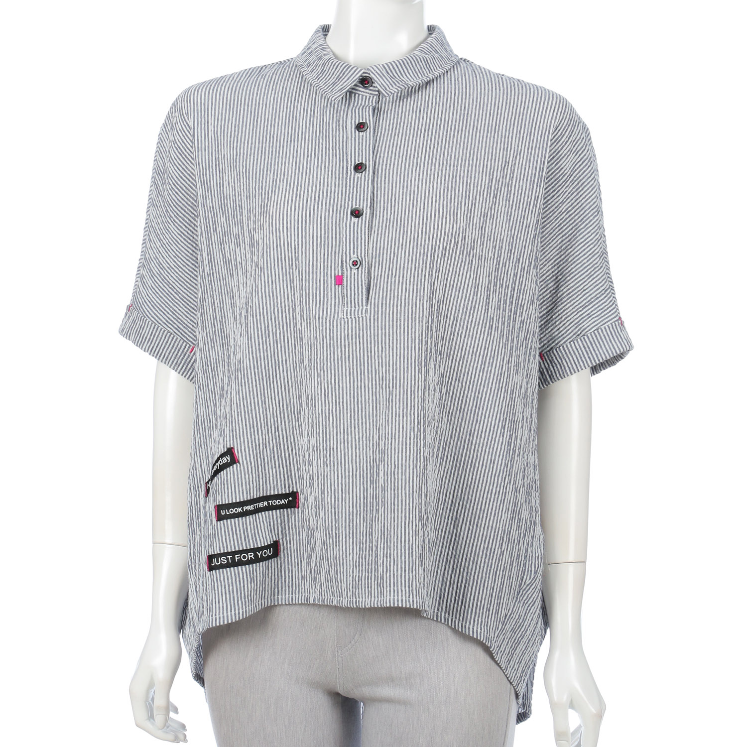 ストライプブラウス - 画像1