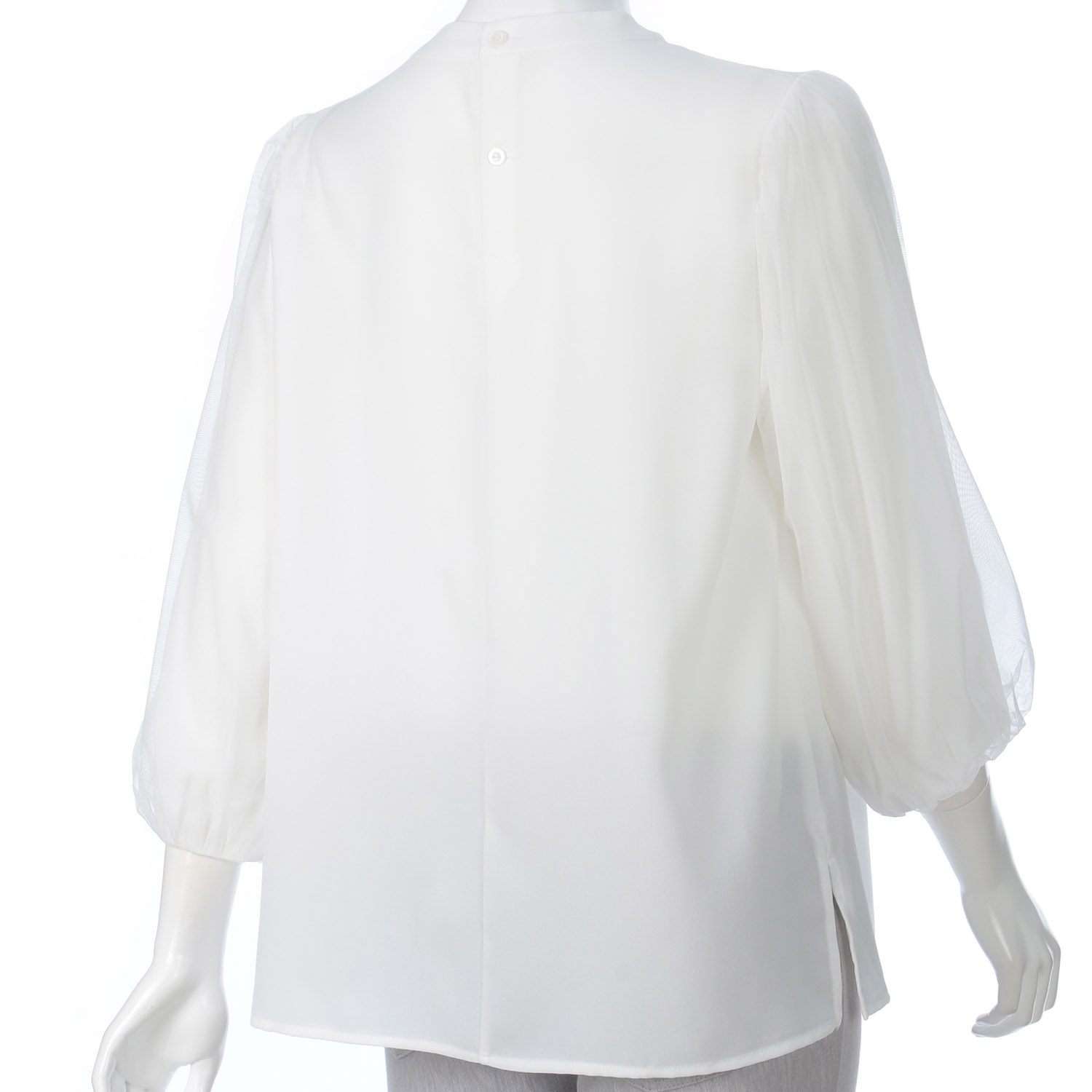 袖チュール使いブラウス - 画像4