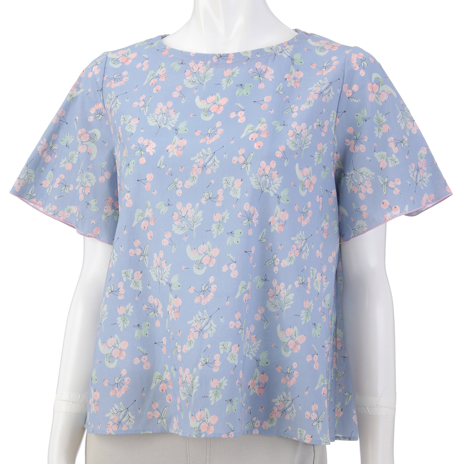 木の実柄ブラウス - 画像7