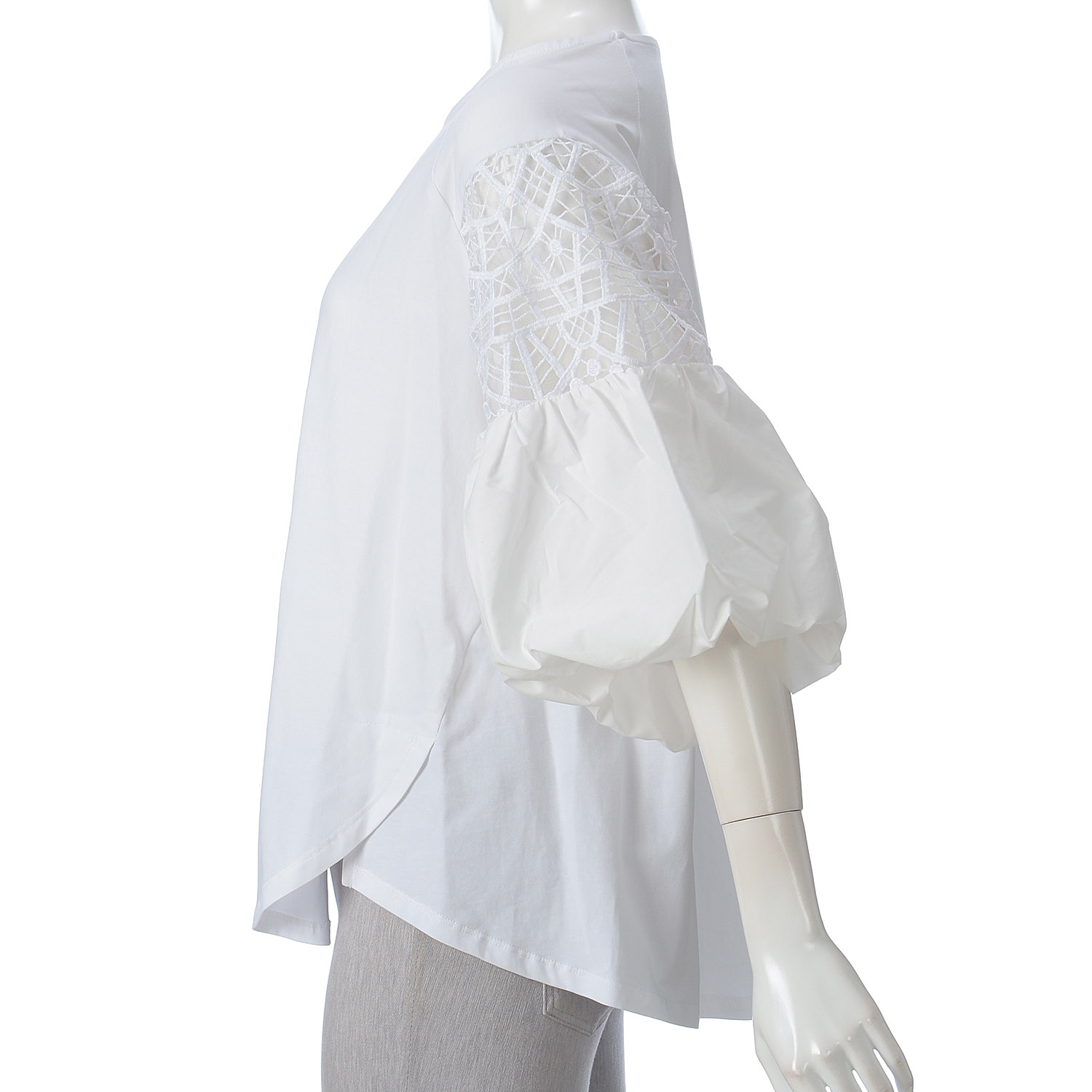 袖レース切替えプルオーバー - 画像4