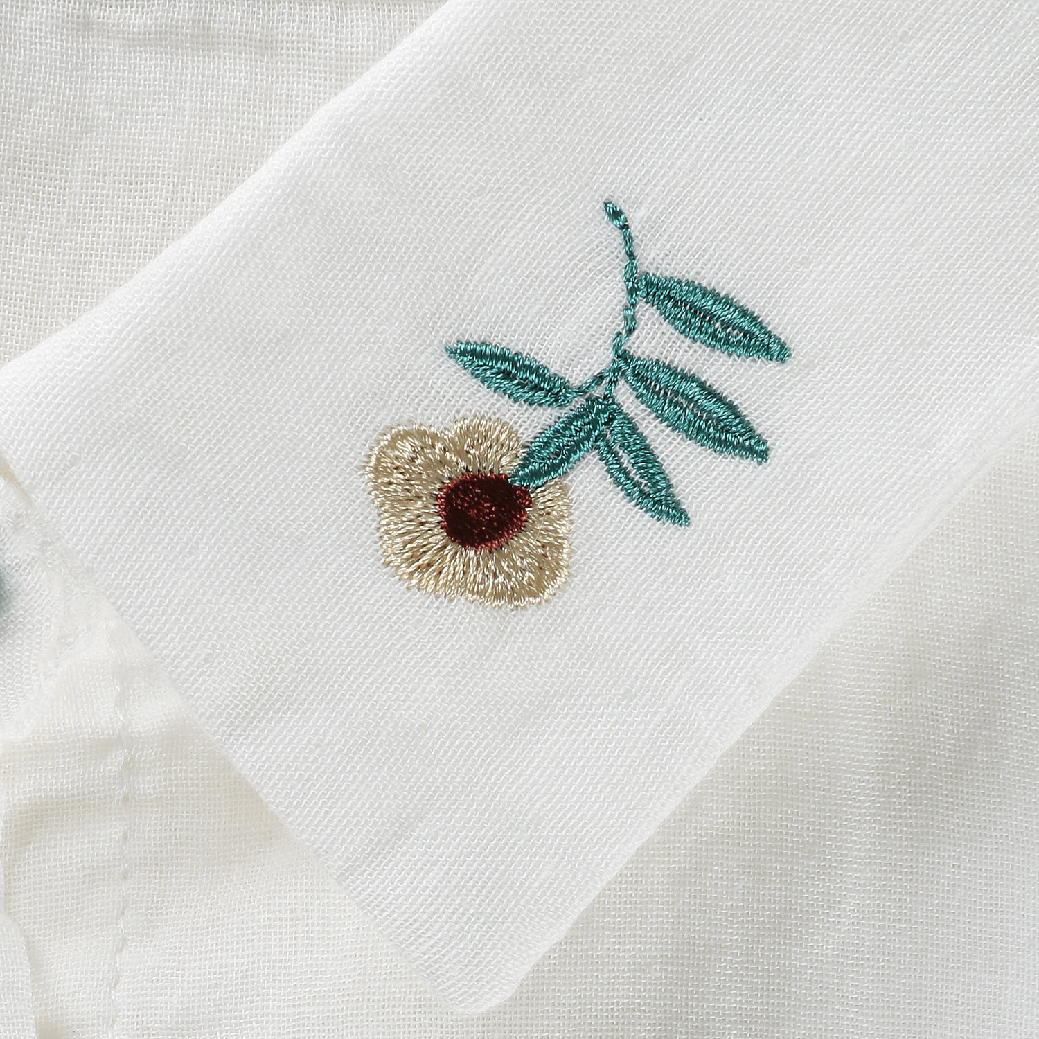 MAKITO ダブルガーゼ刺しゅうブラウス - 画像2