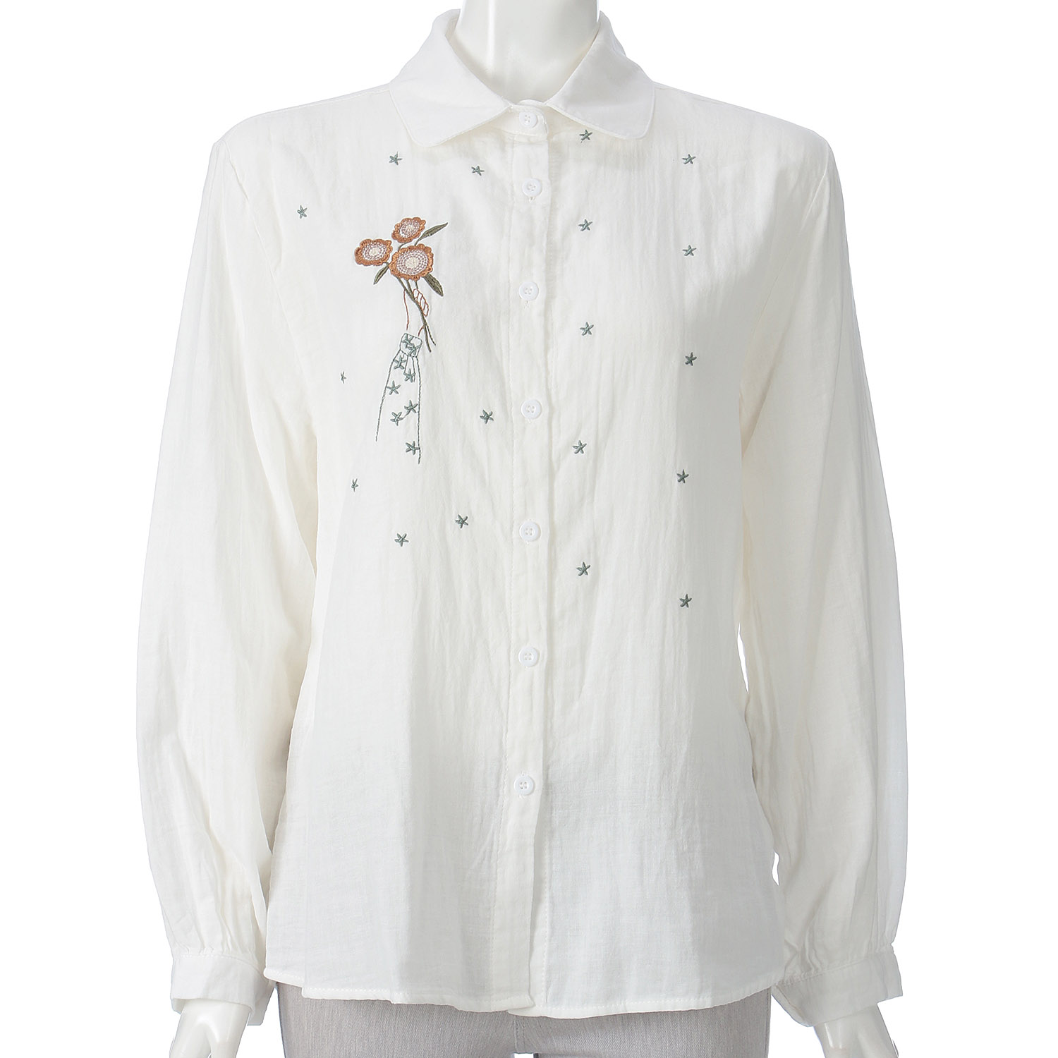 MAKITO ダブルガーゼ刺しゅうブラウス - 画像3