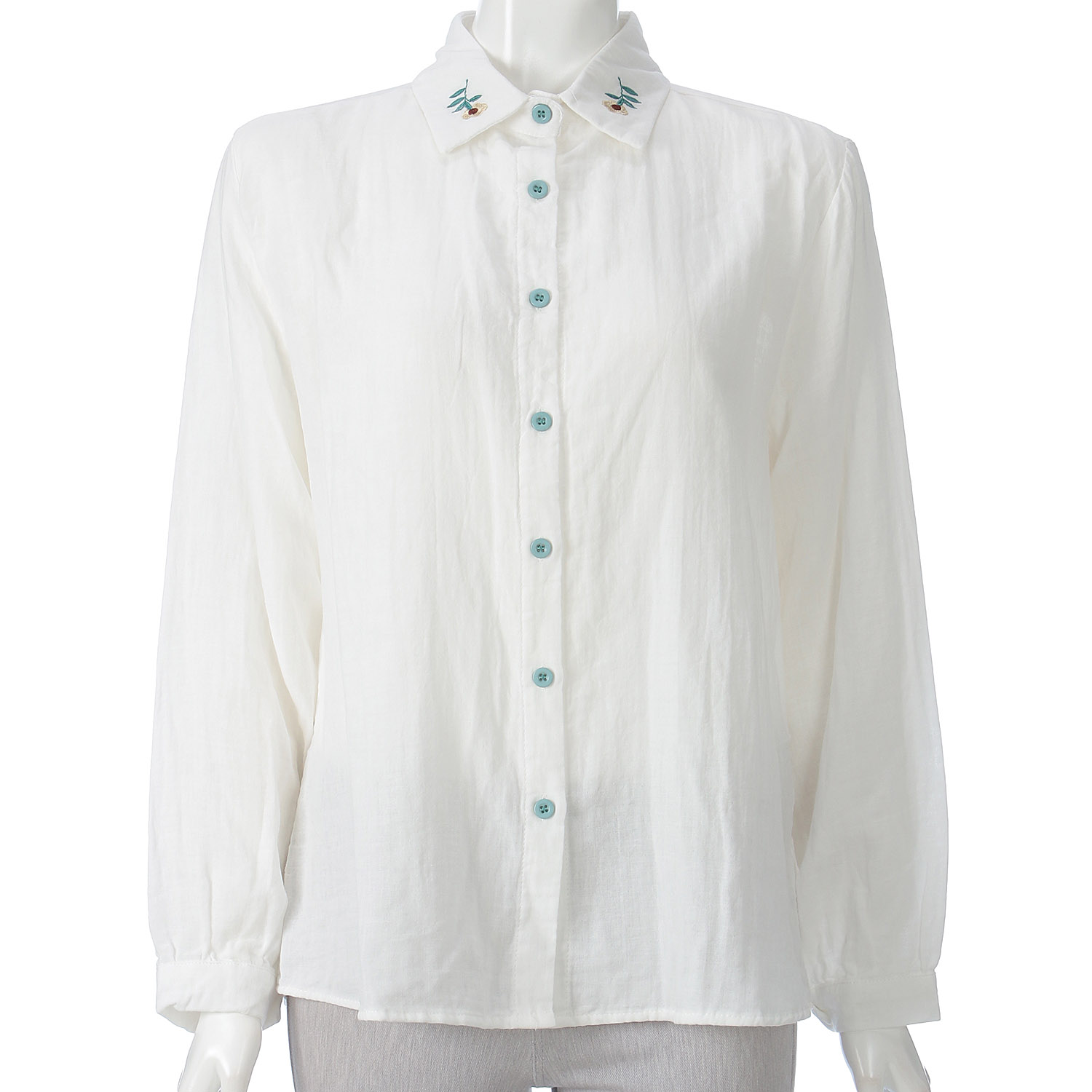 MAKITO ダブルガーゼ刺しゅうブラウス - 画像1