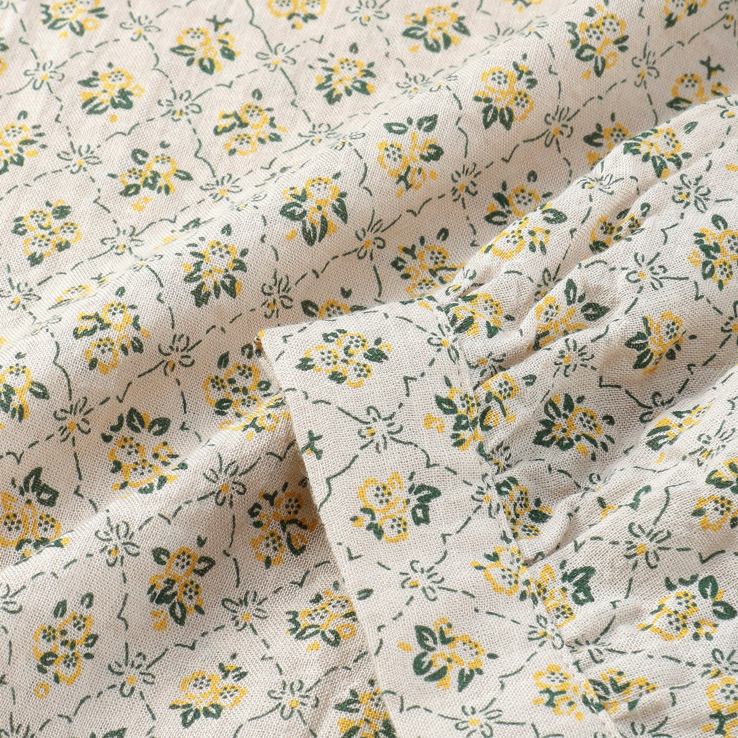 綿レーヨンプリントワンピース - 画像4