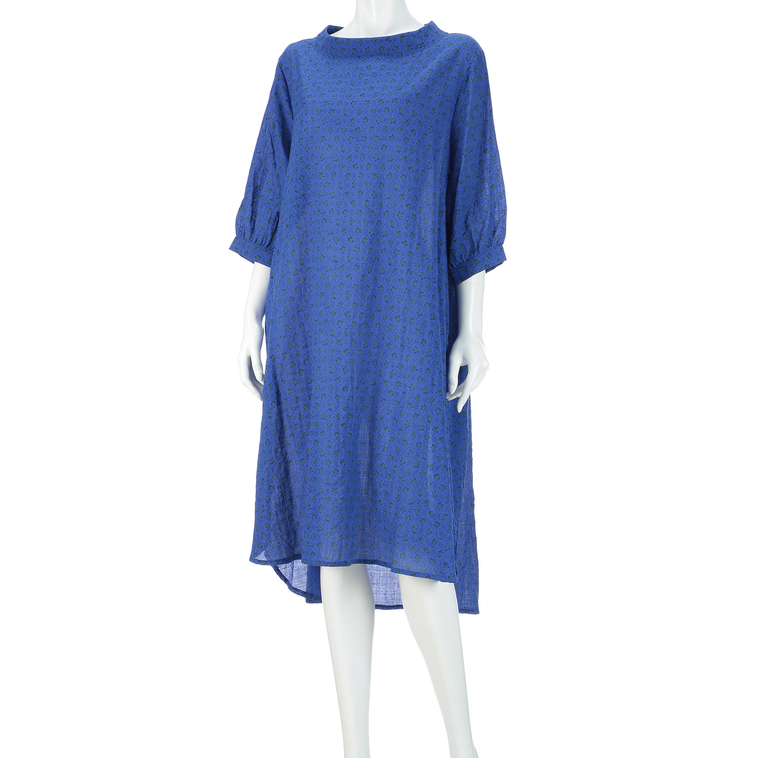 綿レーヨンプリントワンピース - 画像6