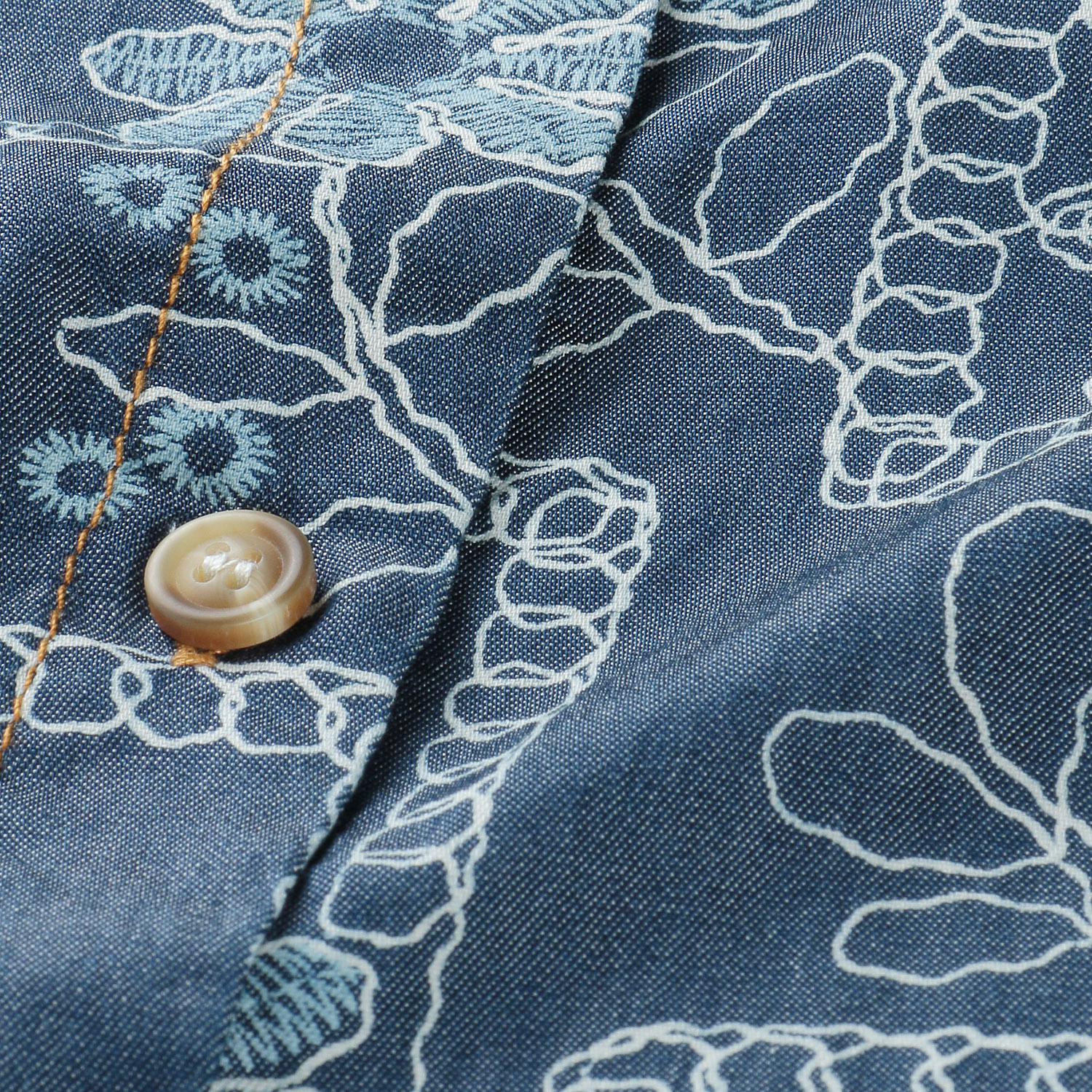 KhakiKoji ボタニカル刺繍調シャツ - 画像5