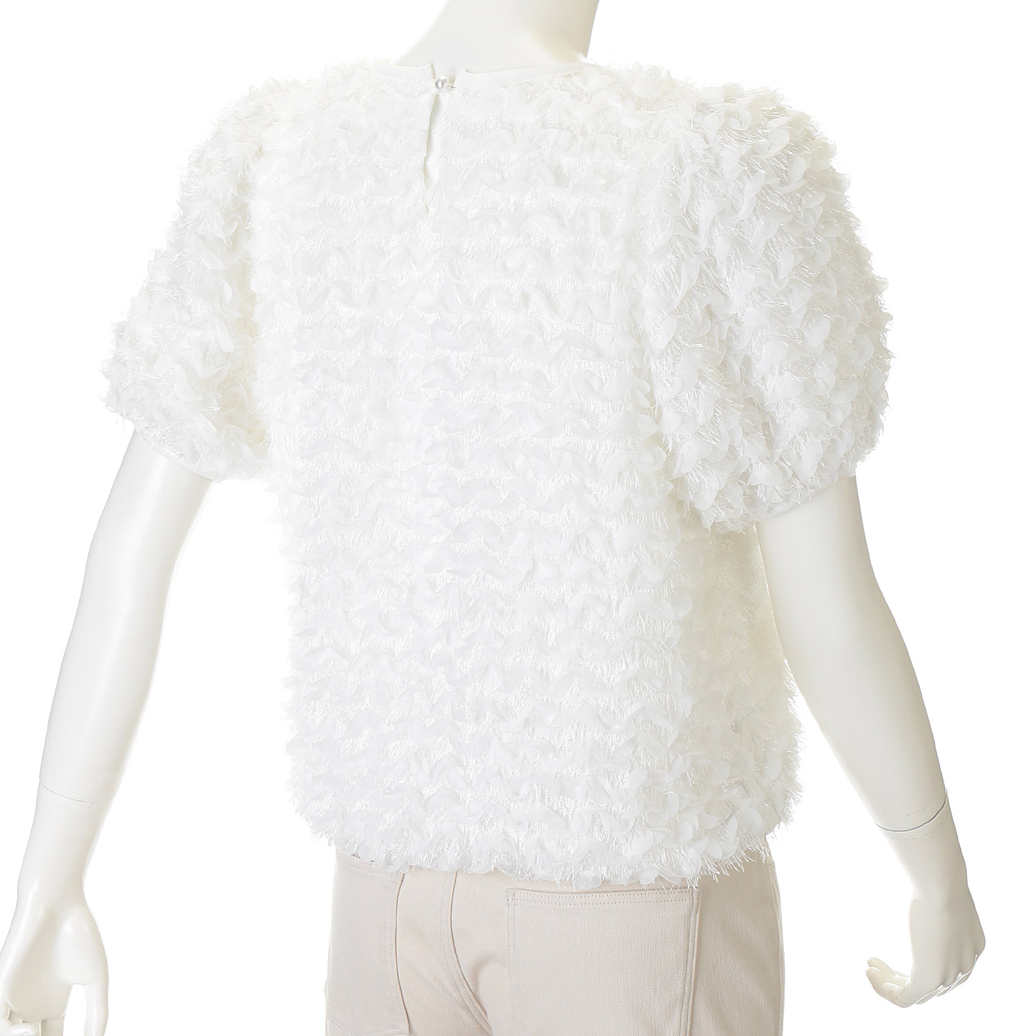 VERITE ペタルフリンジ半袖プルオーバー - 画像2