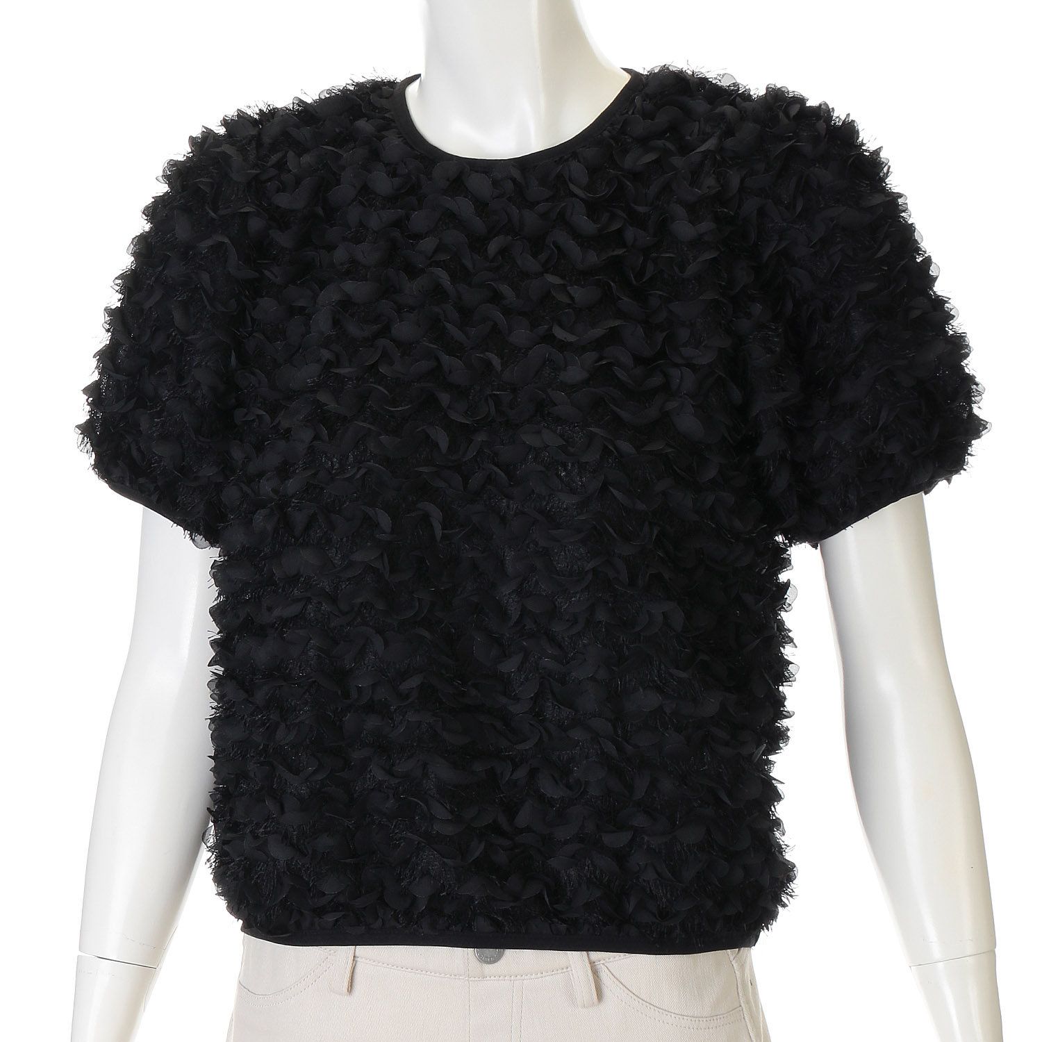 VERITE ペタルフリンジ半袖プルオーバー - 画像4