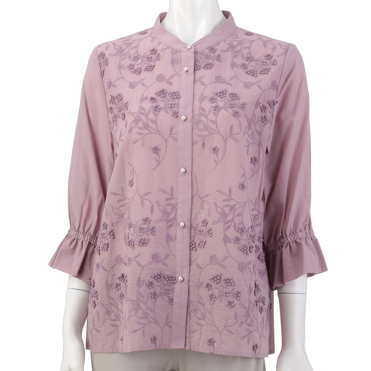 3D刺繍ブラウス - 画像1