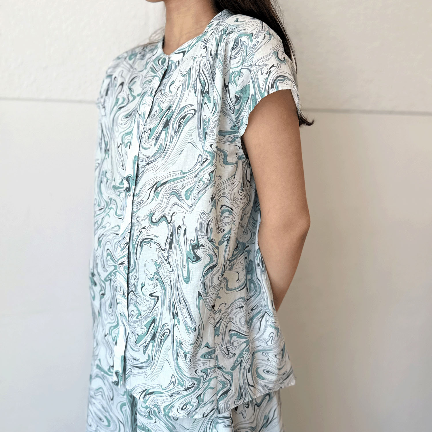 【Insta Live】マーブル柄プルオーバー - 画像2