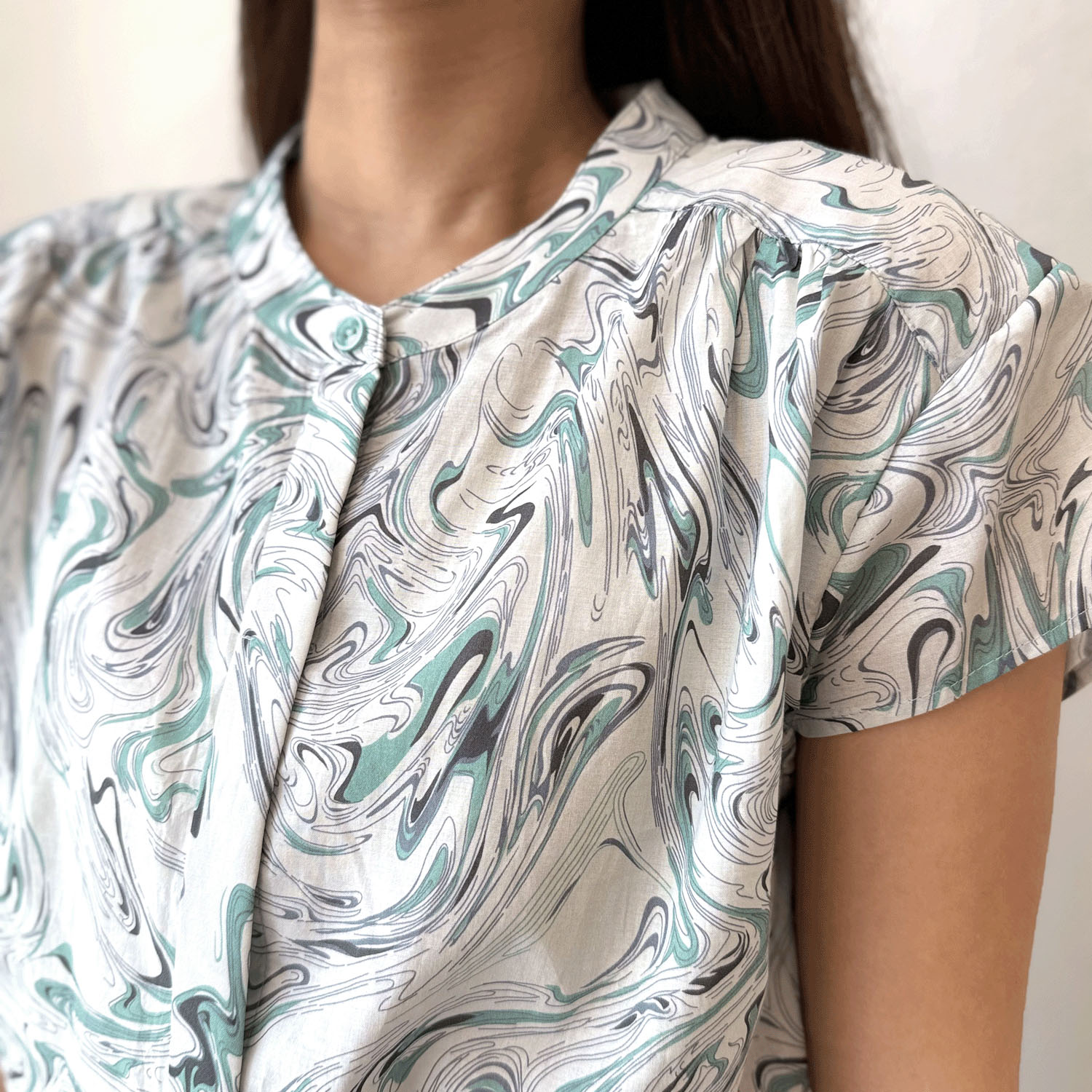 【Insta Live】マーブル柄プルオーバー - 画像4