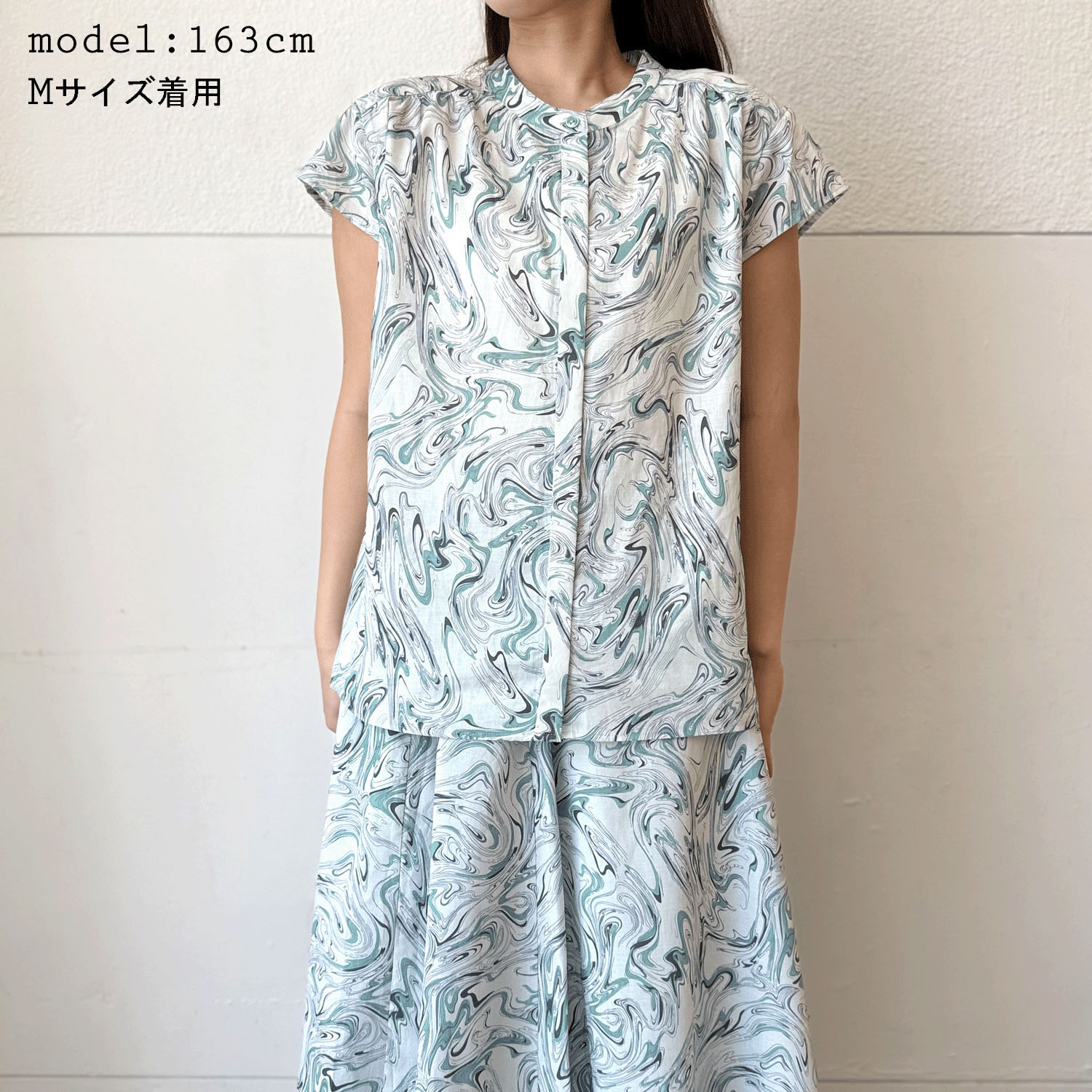 【Insta Live】マーブル柄プルオーバー - 画像1