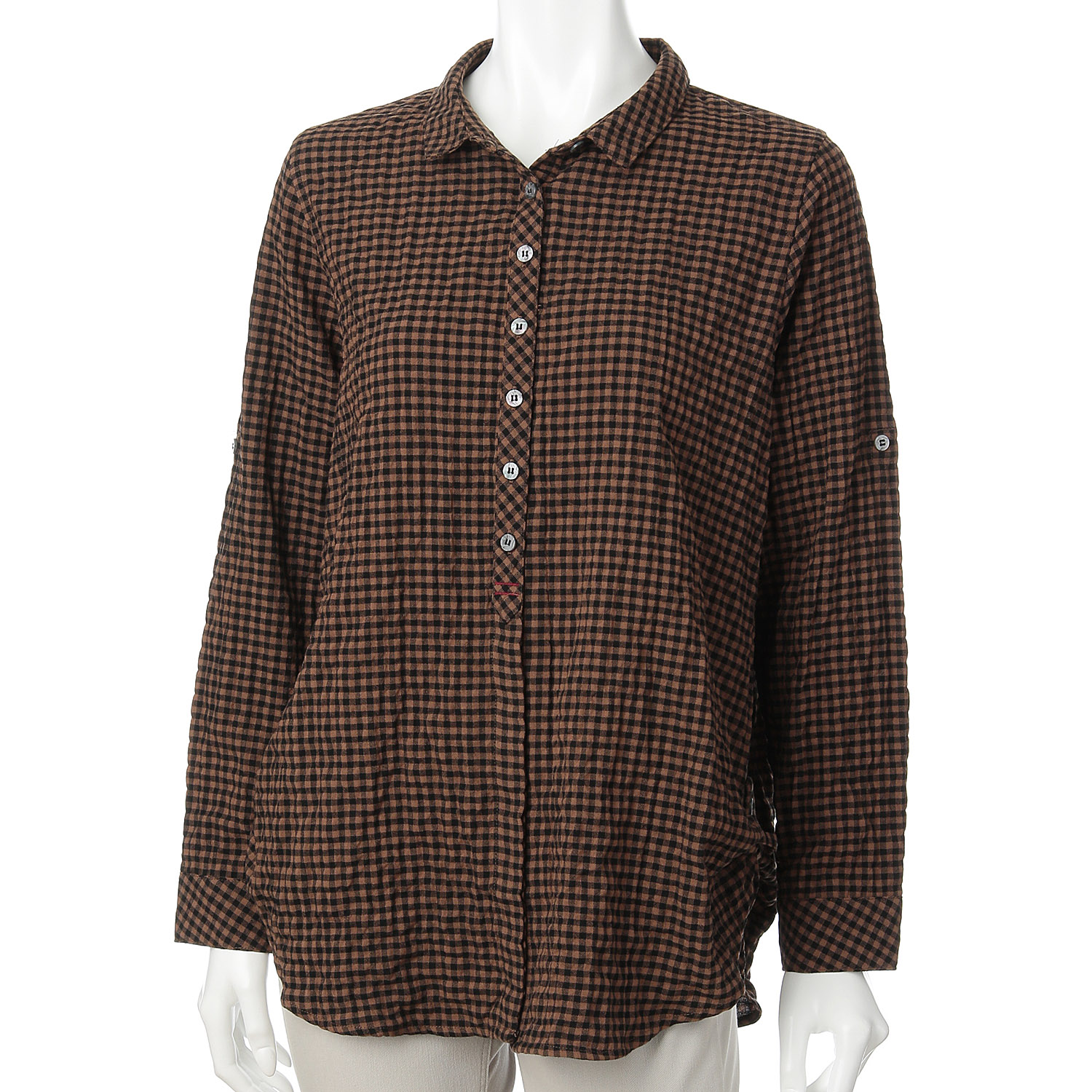 ギンガムチェックブラウス - 画像5