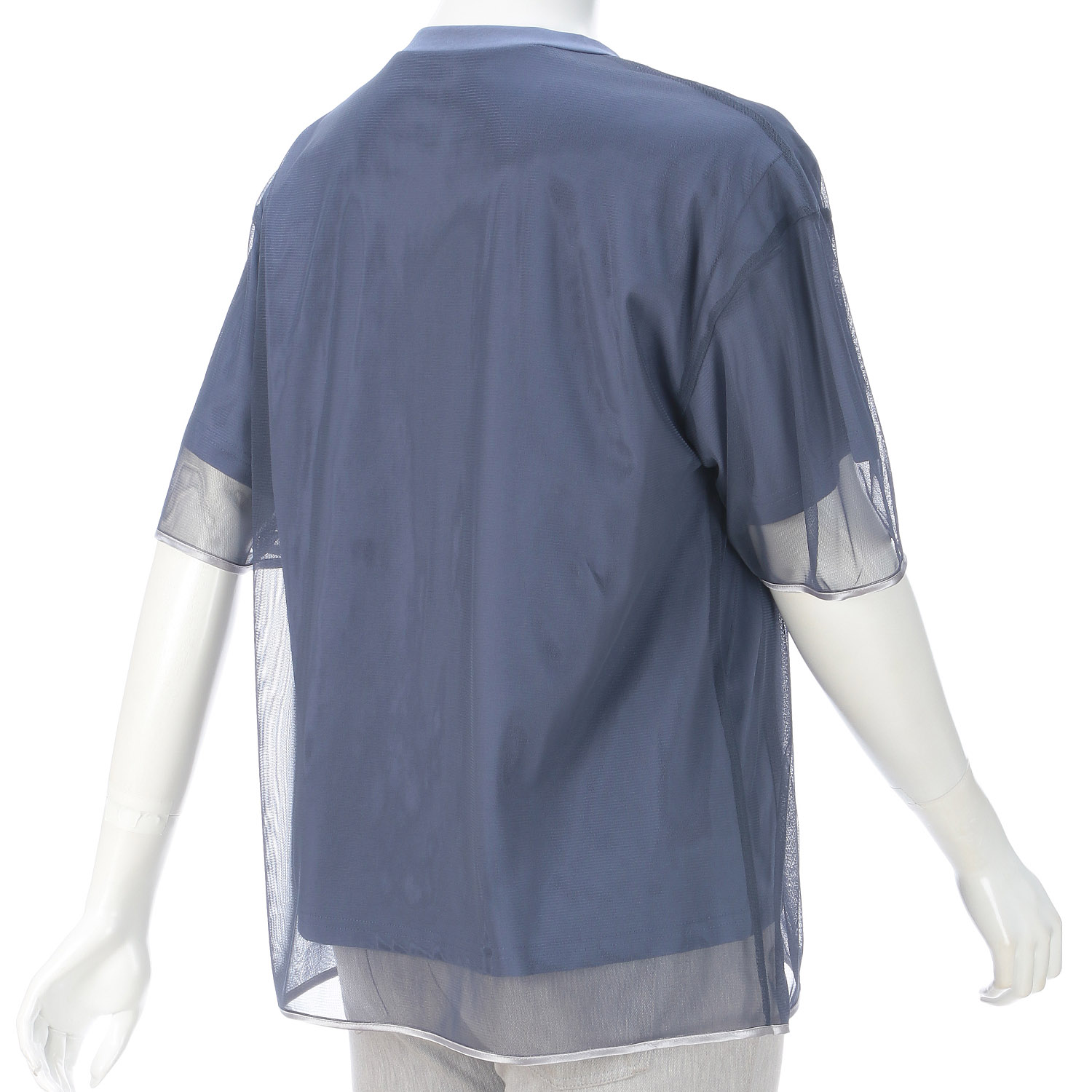 メッシュ×シルバーロゴアクセントプルオーバー - 画像9