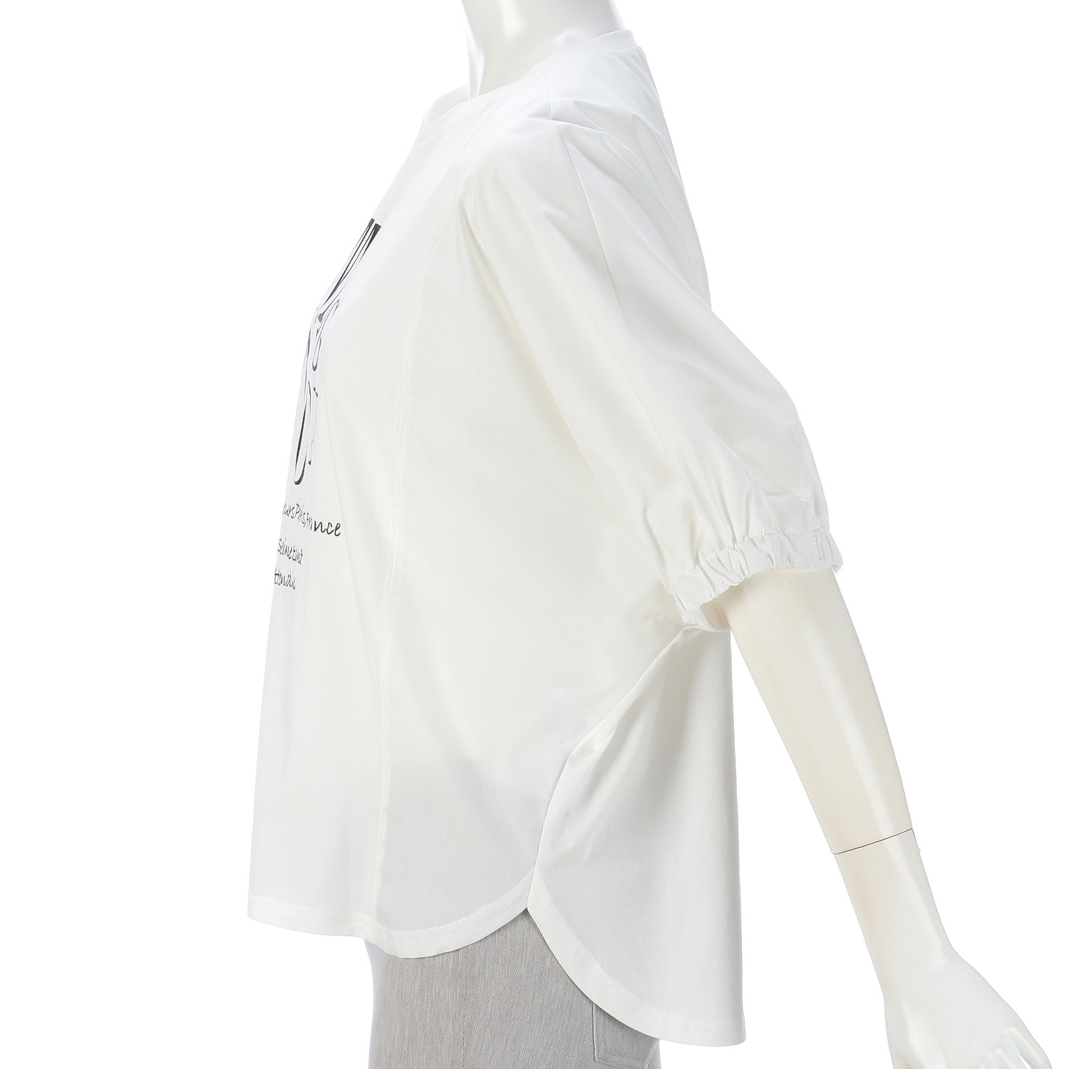 ロゴプリントアクセントバイカラープルオーバー - 画像8