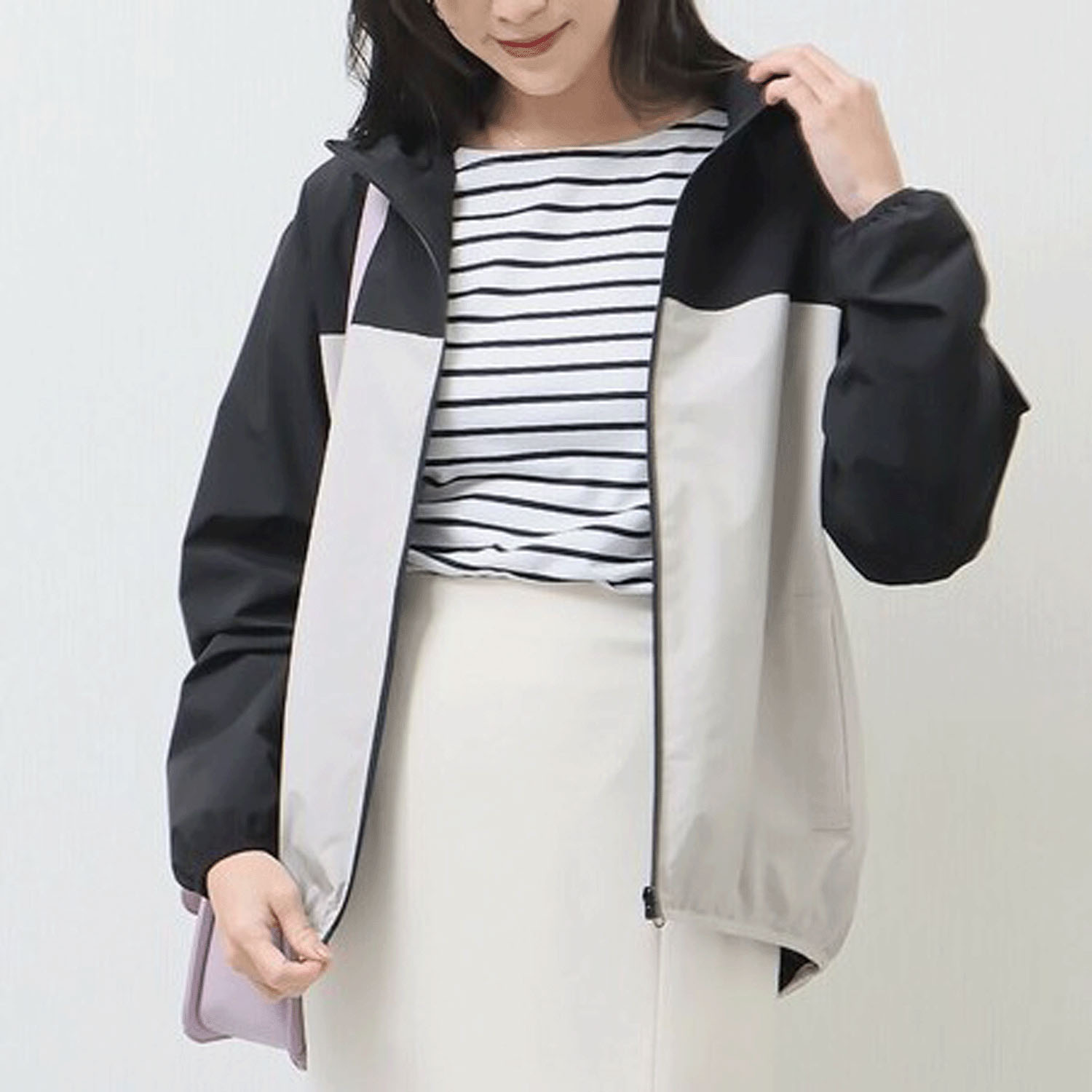 【お取寄せ】 マーブルワルツ 防風撥水配色ブルゾン - 画像5