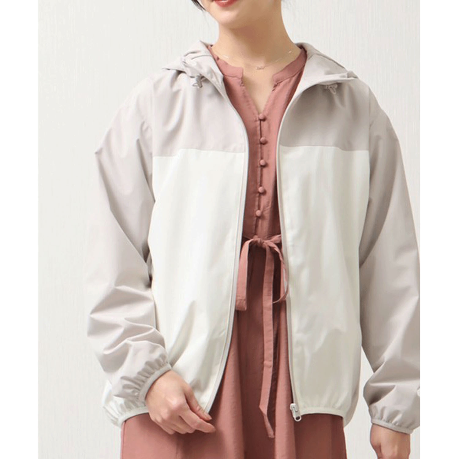 【お取寄せ】 マーブルワルツ 防風撥水配色ブルゾン - 画像9