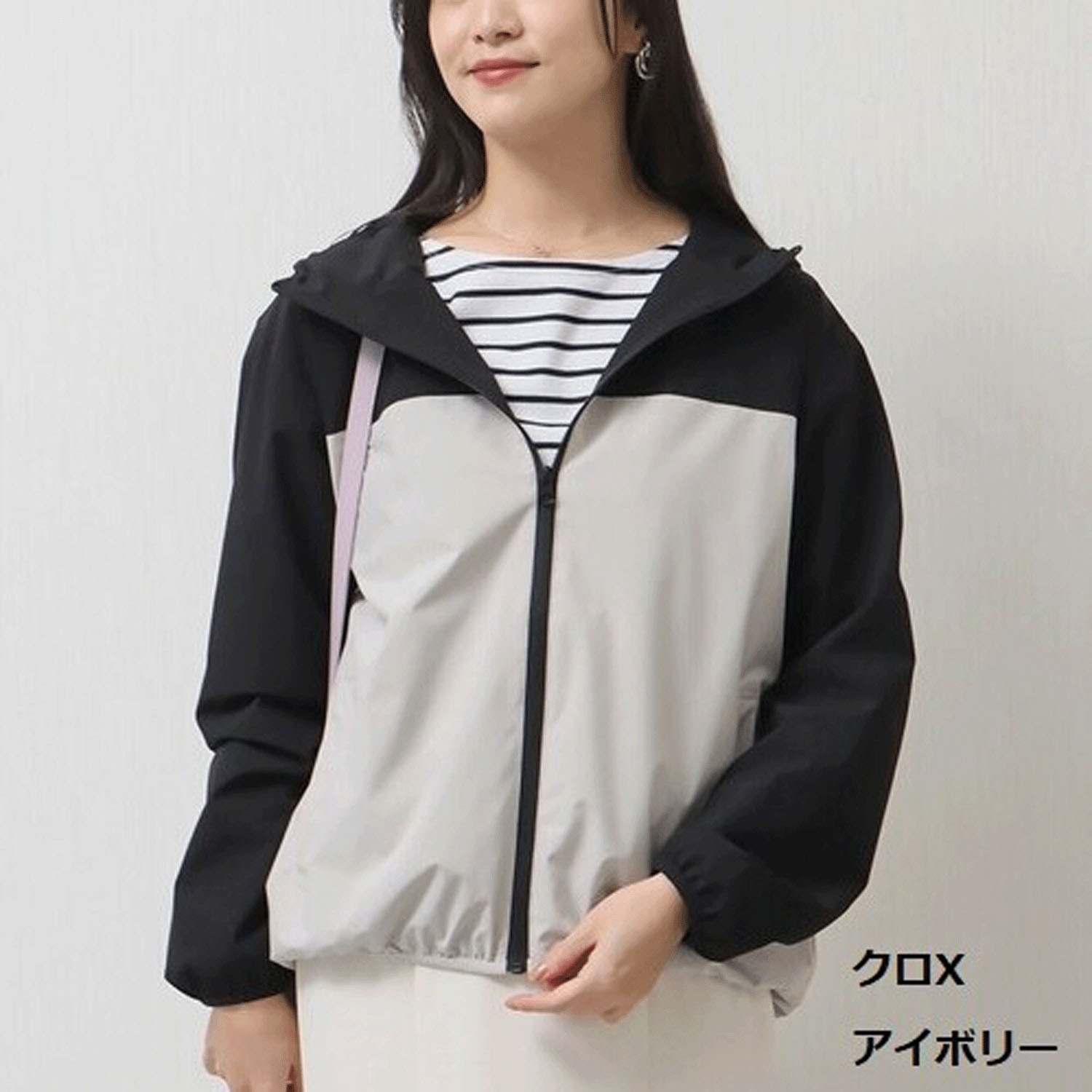 【お取寄せ】 マーブルワルツ 防風撥水配色ブルゾン - 画像1