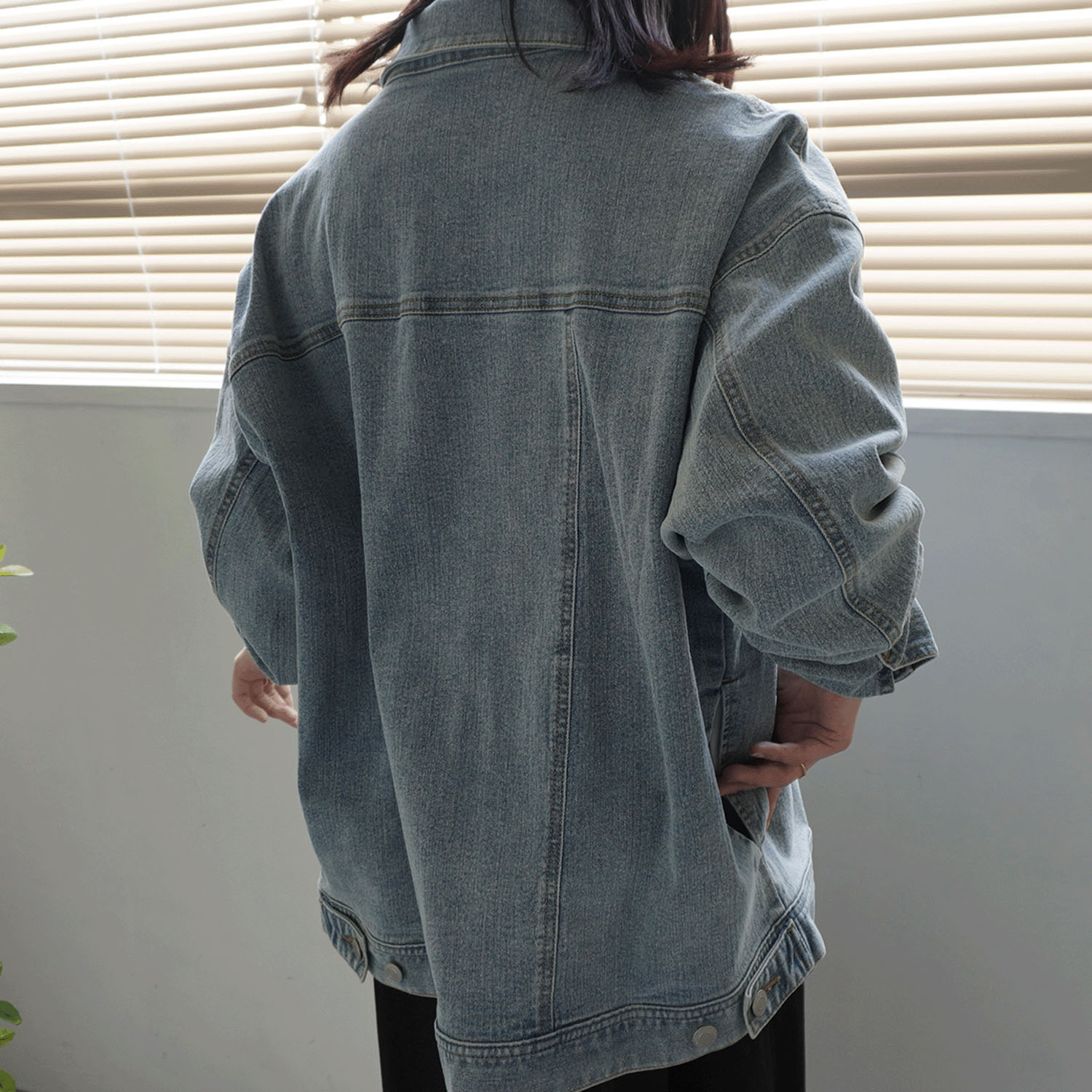 Emma ルーズデニムジャケット - 画像11