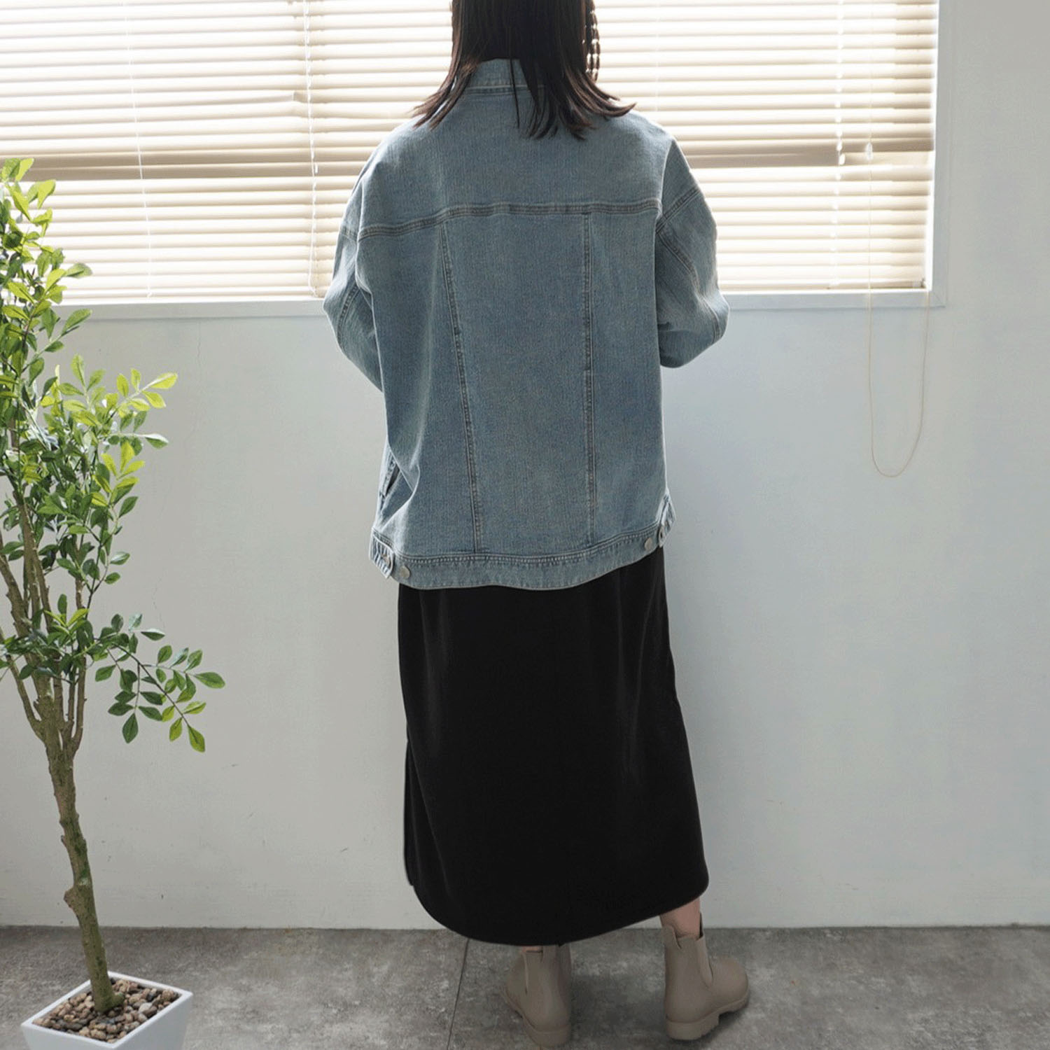 【ETONET限定】Emma ルーズデニムジャケット - 画像13