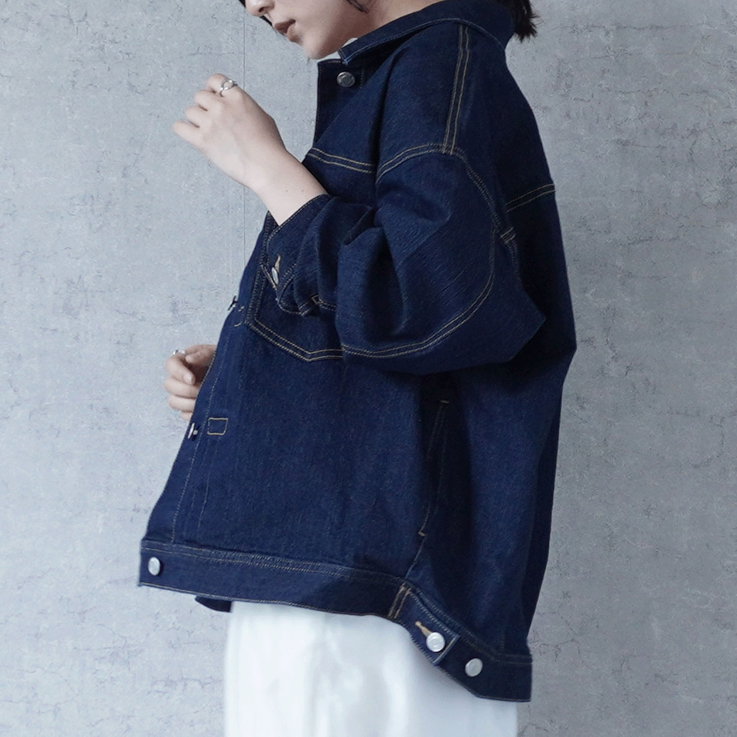 【ETONET限定】Emma ルーズデニムジャケット - 画像15