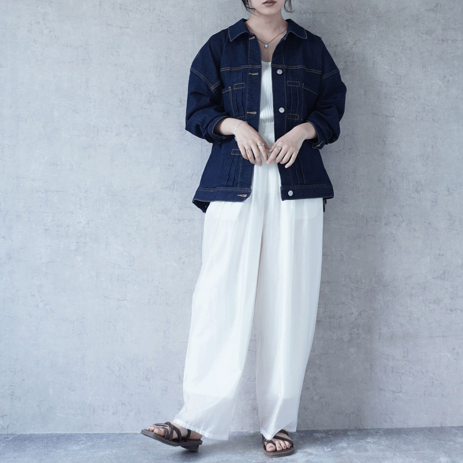 【ETONET限定】Emma ルーズデニムジャケット - 画像17