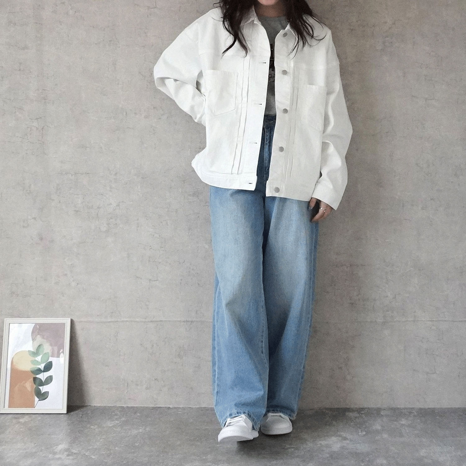 Emma ルーズデニムジャケット - 画像5