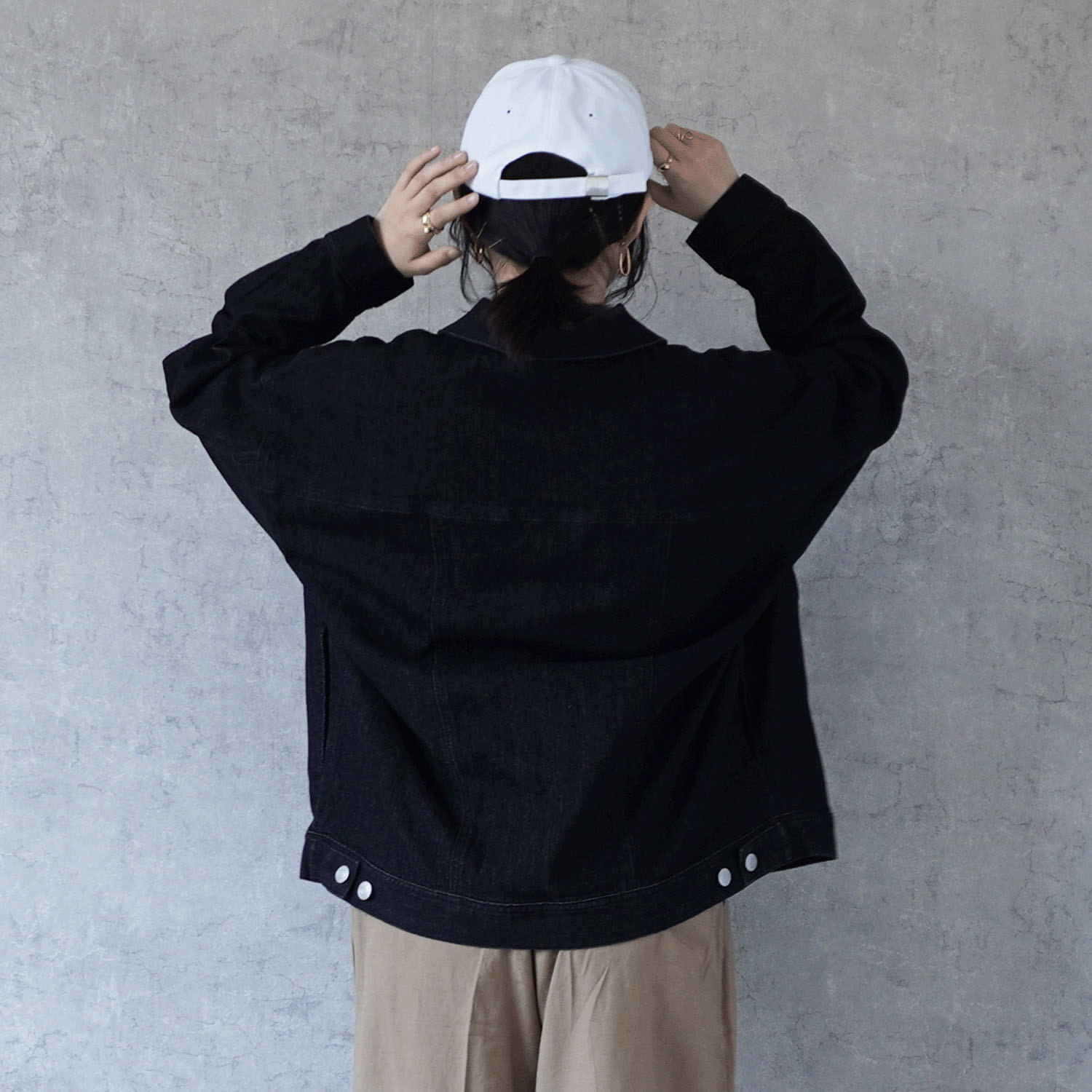 Emma ルーズデニムジャケット - 画像7