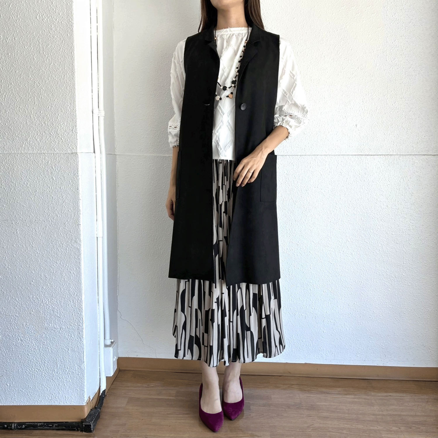 【Insta Live】ストレッチスエードベスト - 画像1