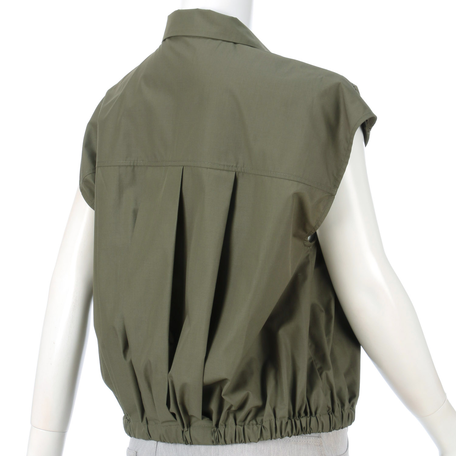 ハシゴレースアクセントノースリーブブラウス - 画像4