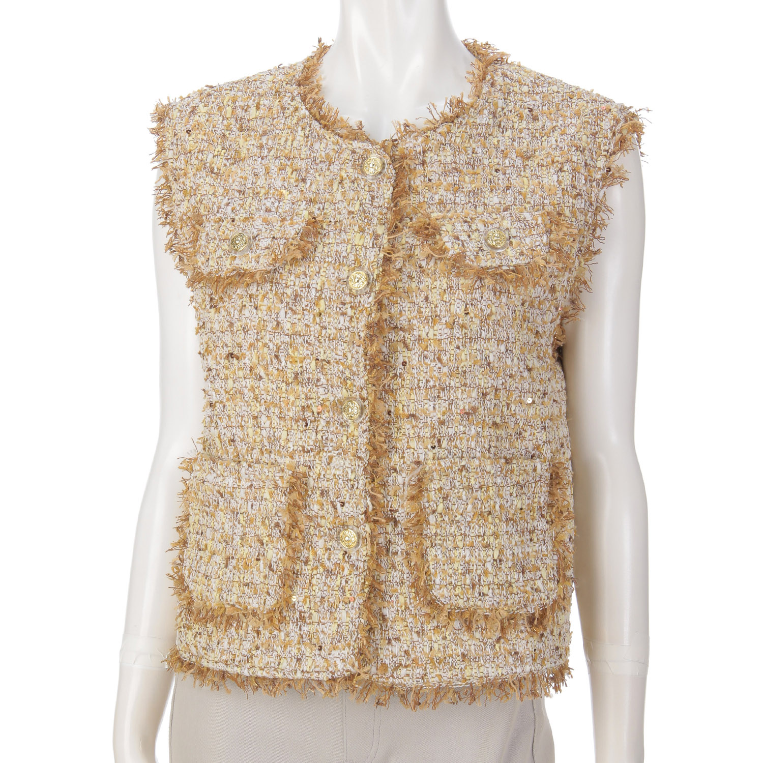 ツイードベスト - 画像1