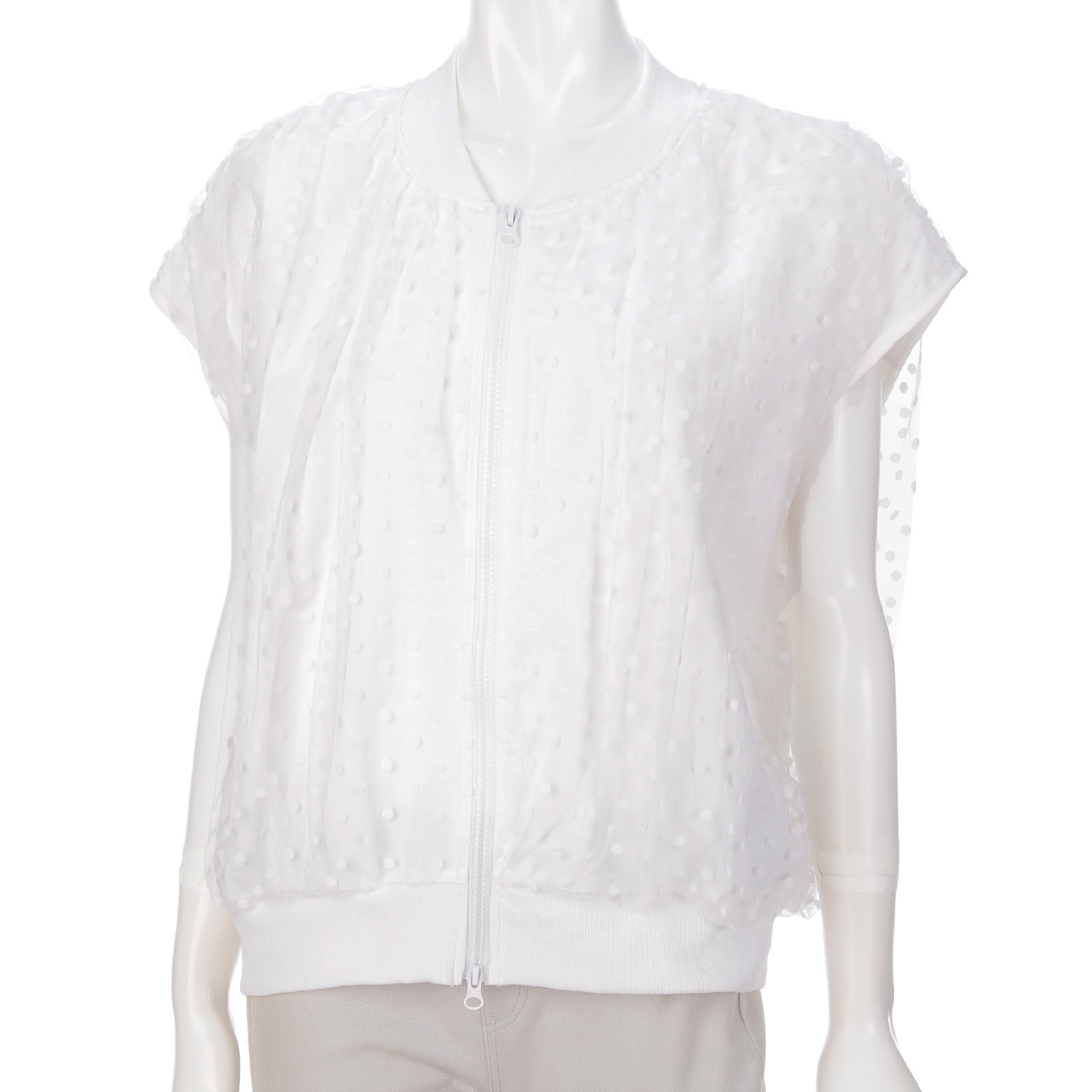 シアードット柄ブルゾン - 画像2