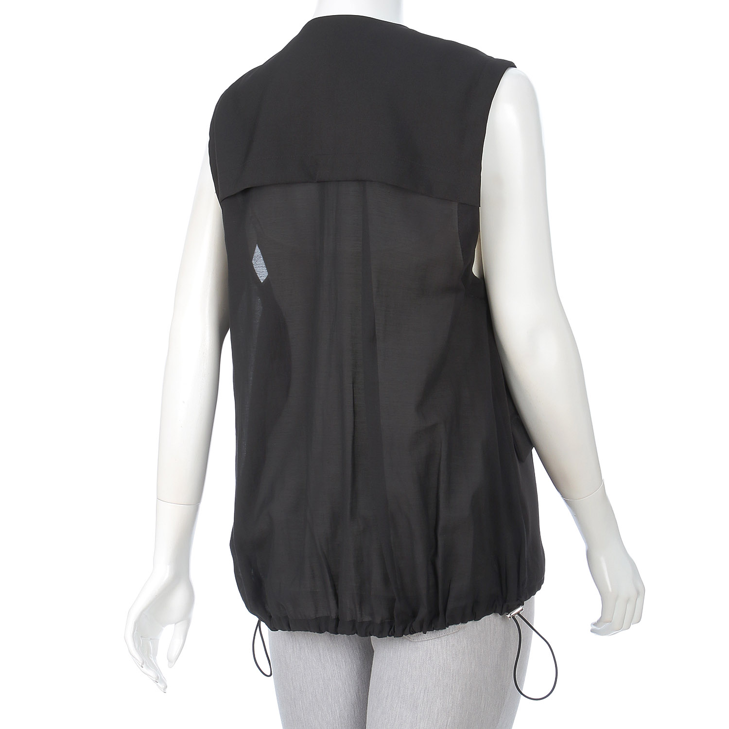 異素材MIXデザインジレ - 画像3