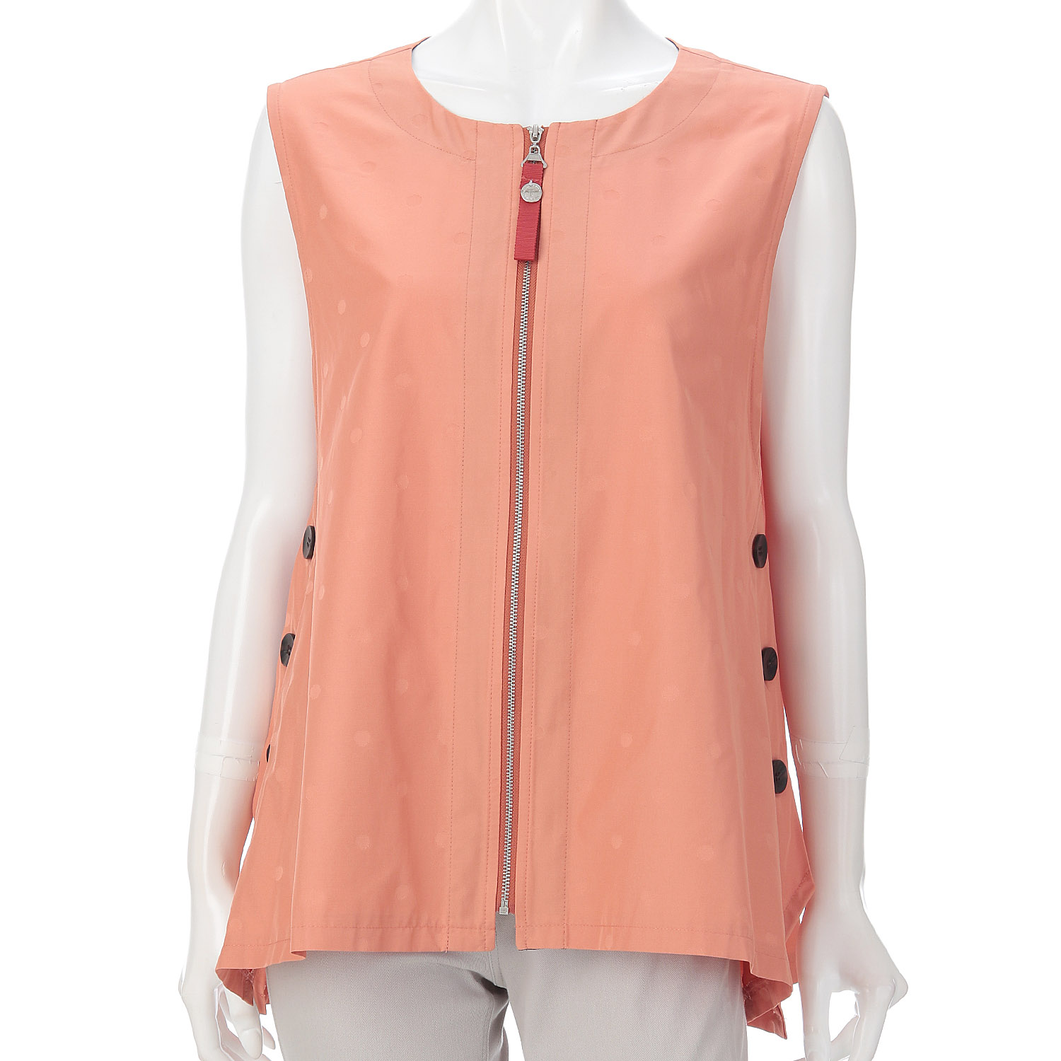 水玉ジャガードベスト - 画像1