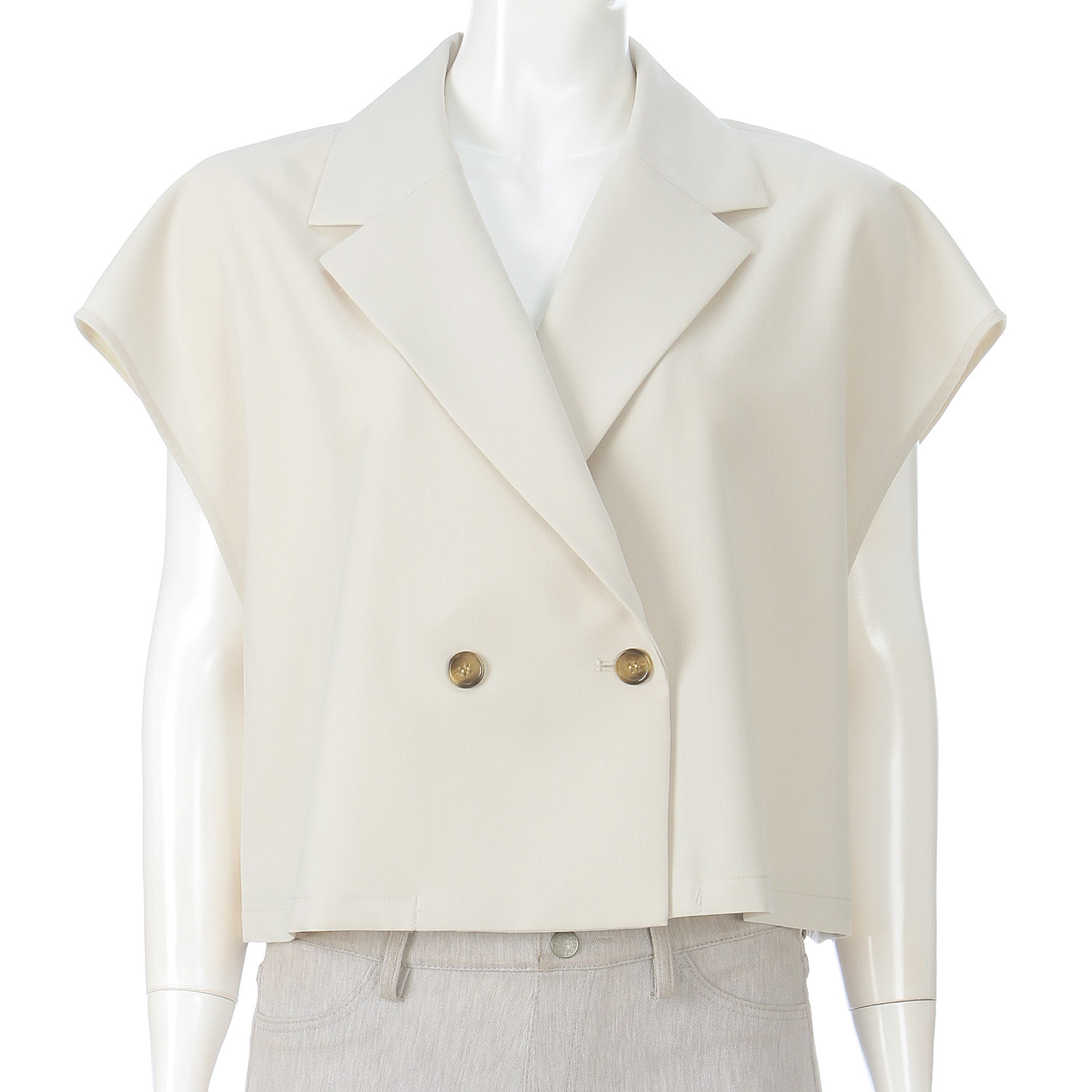 テーラードフレンチスリーブベスト - 画像3