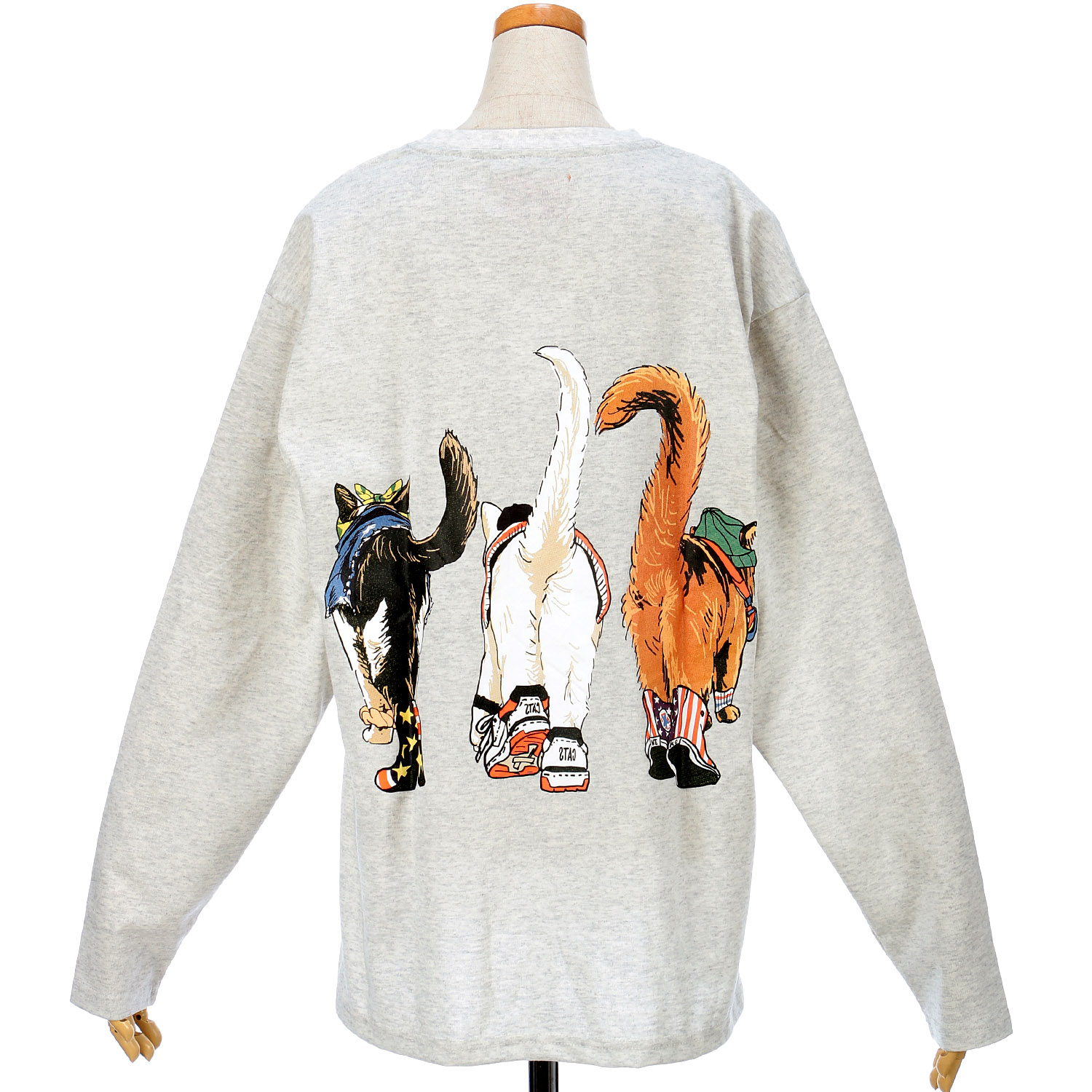 CORISCO Animal Village ネコ 前後プリントロンT - 画像9