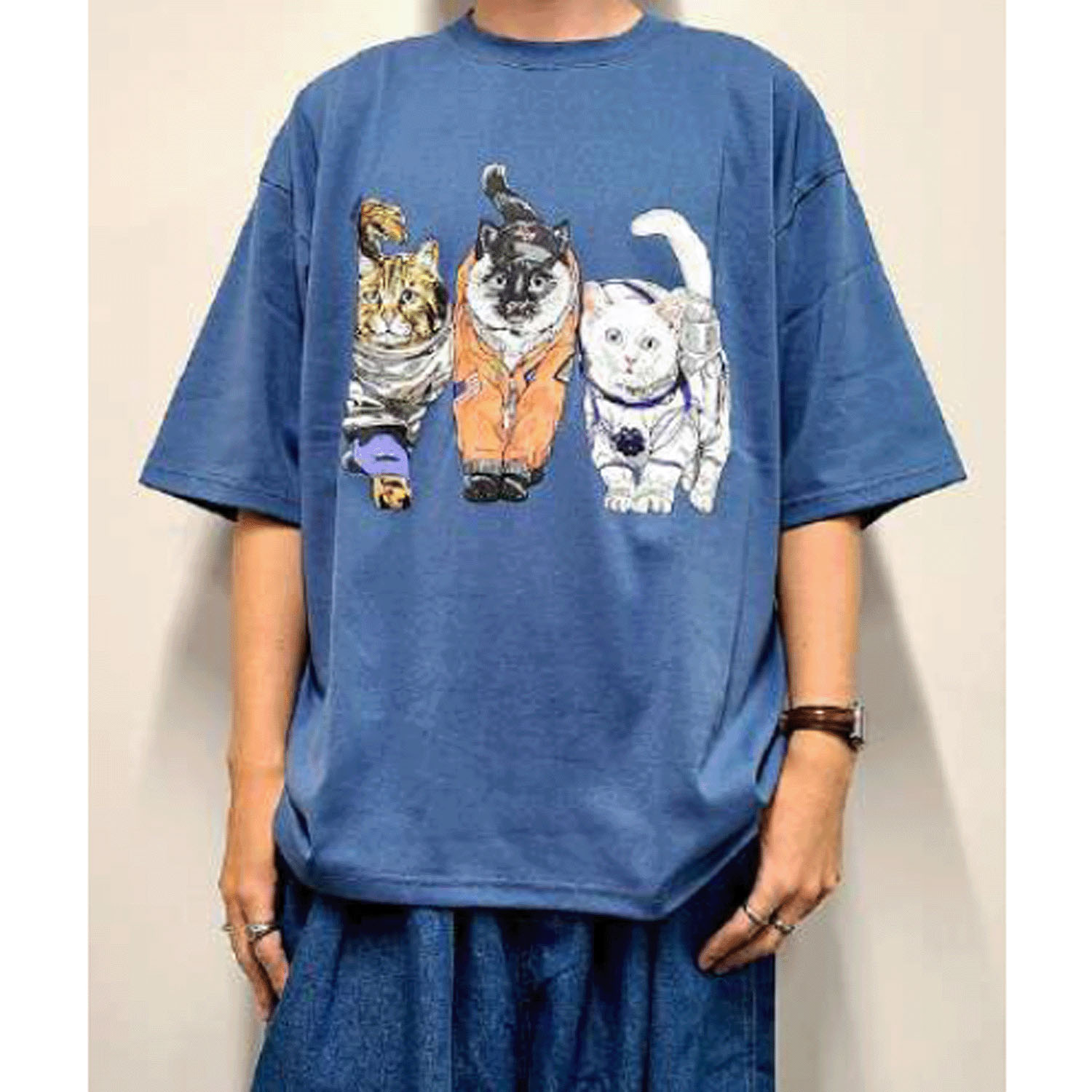 【Insta Live】CORISCO Animal Village ネコTシャツ 宇宙 - 画像13